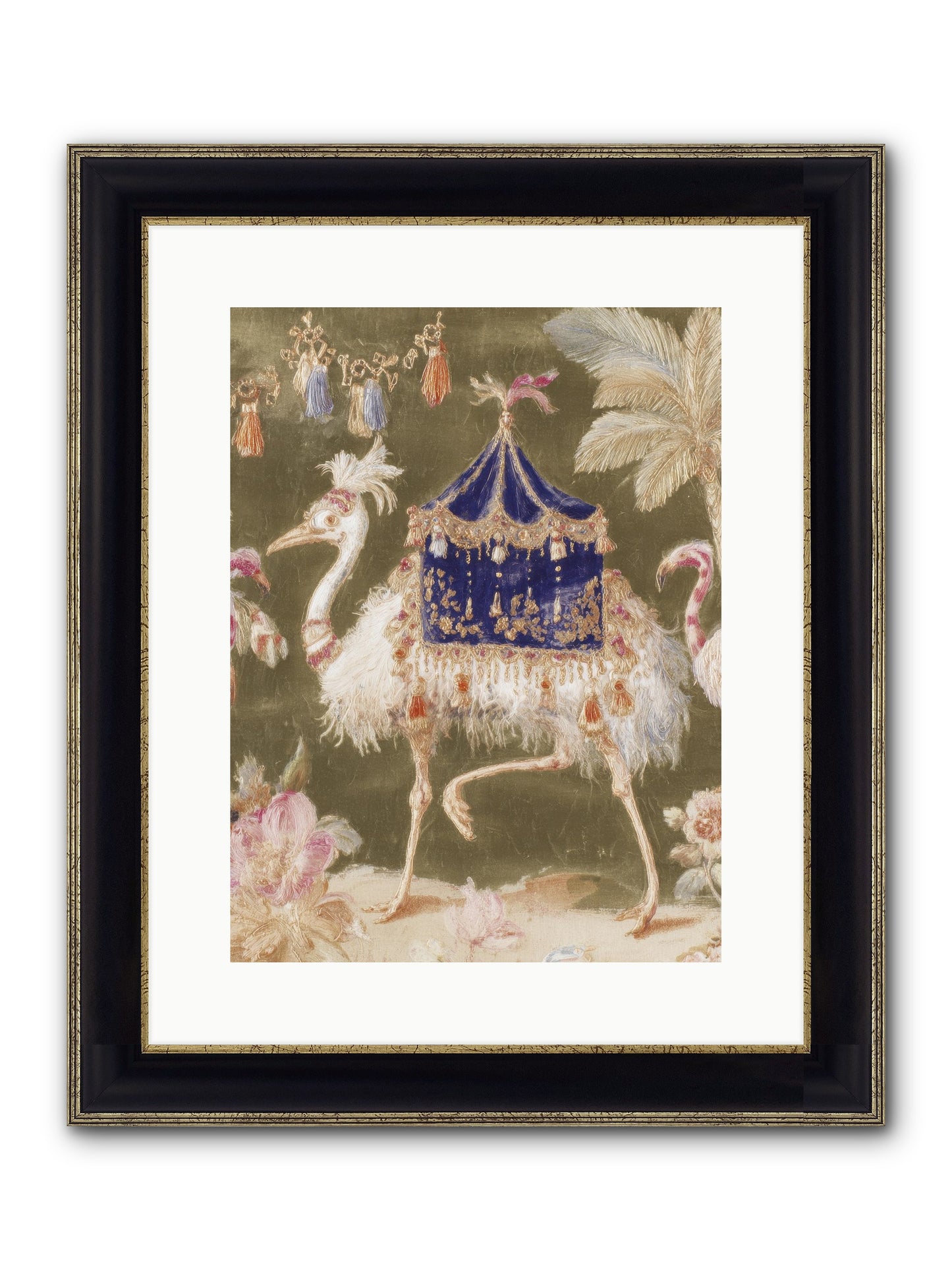 Miss Honeythorne’s Parade Framed Print - Black & Gold 12x16