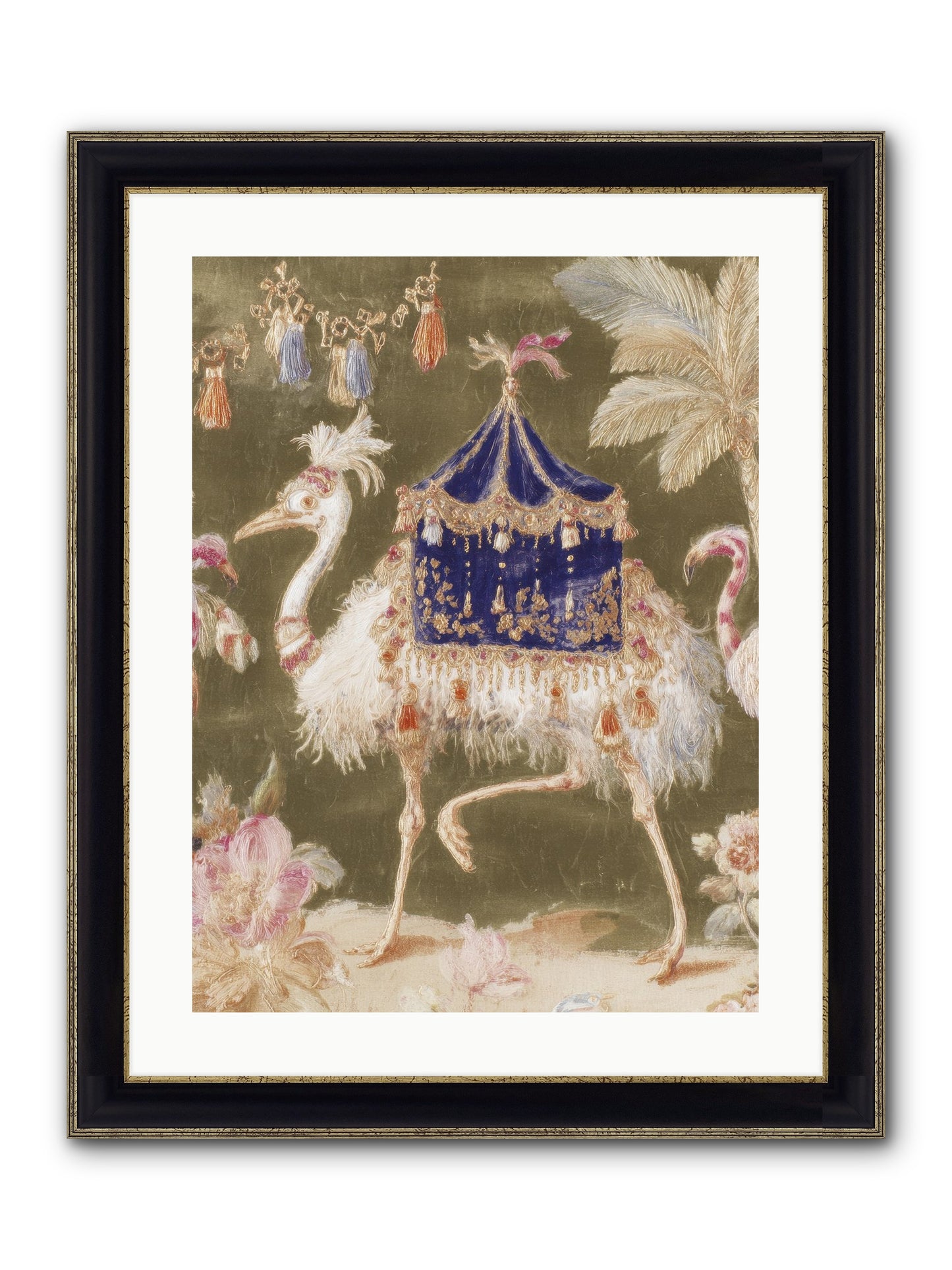 Miss Honeythorne’s Parade Framed Print - Black & Gold 18x24