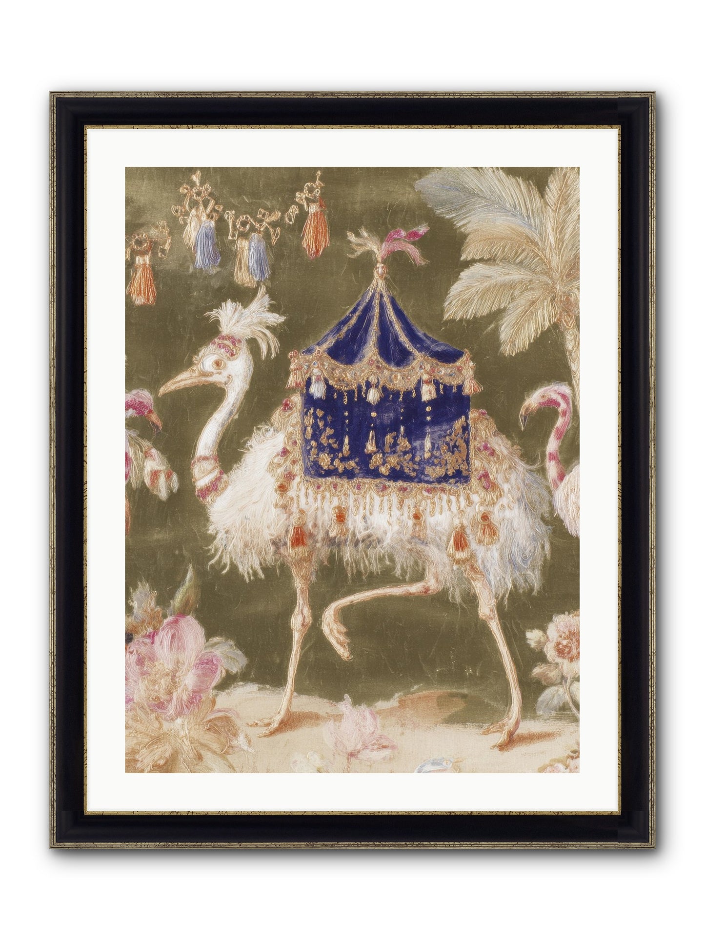 Miss Honeythorne’s Parade Framed Print - Black & Gold 24x32