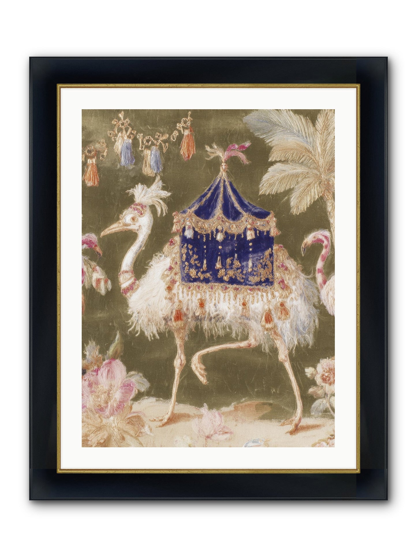 Miss Honeythorne’s Parade Framed Print - Wide Black w/Gold 24x32