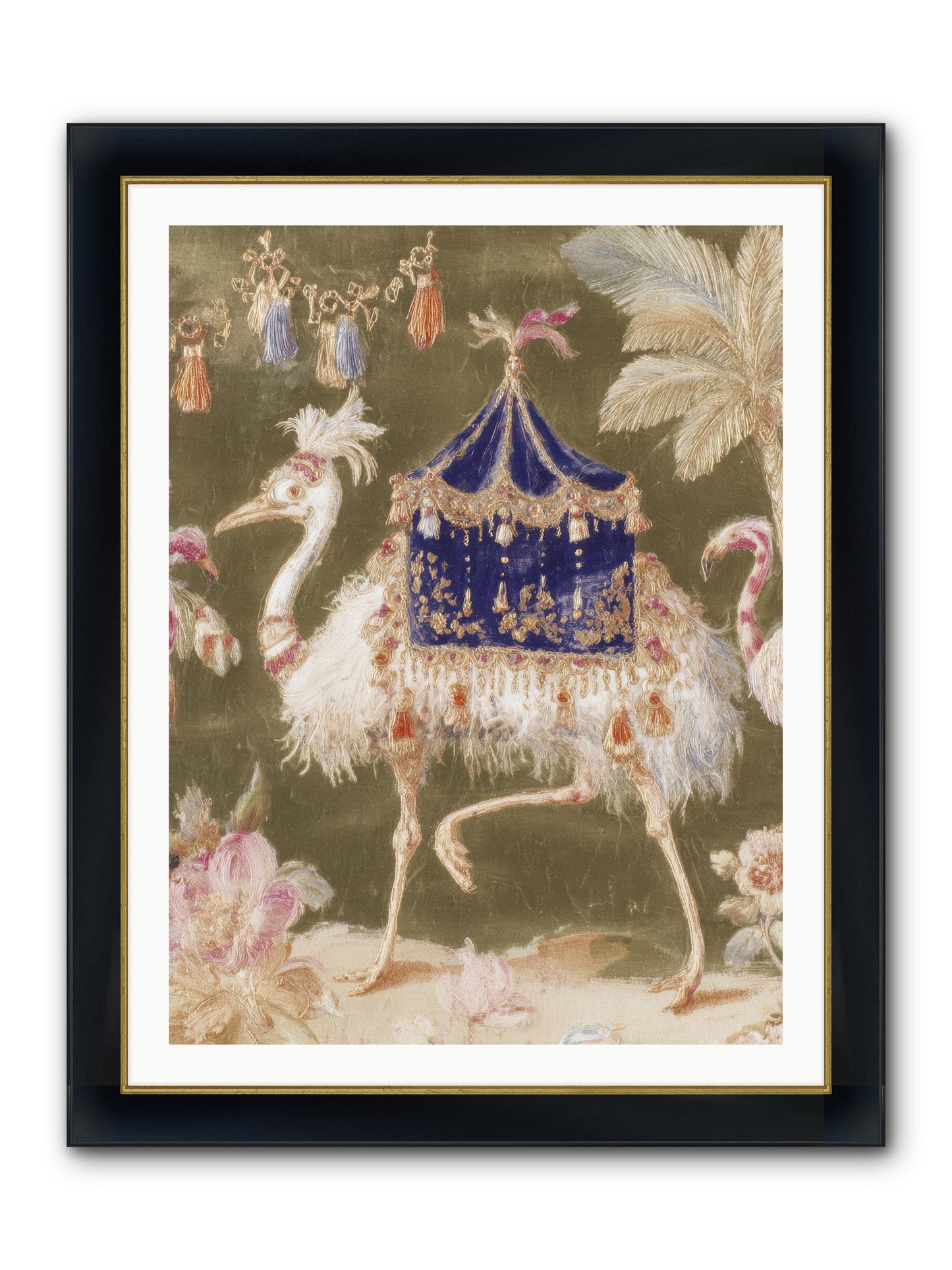 Miss Honeythorne’s Parade Framed Print - Wide Black w/Gold 30x40