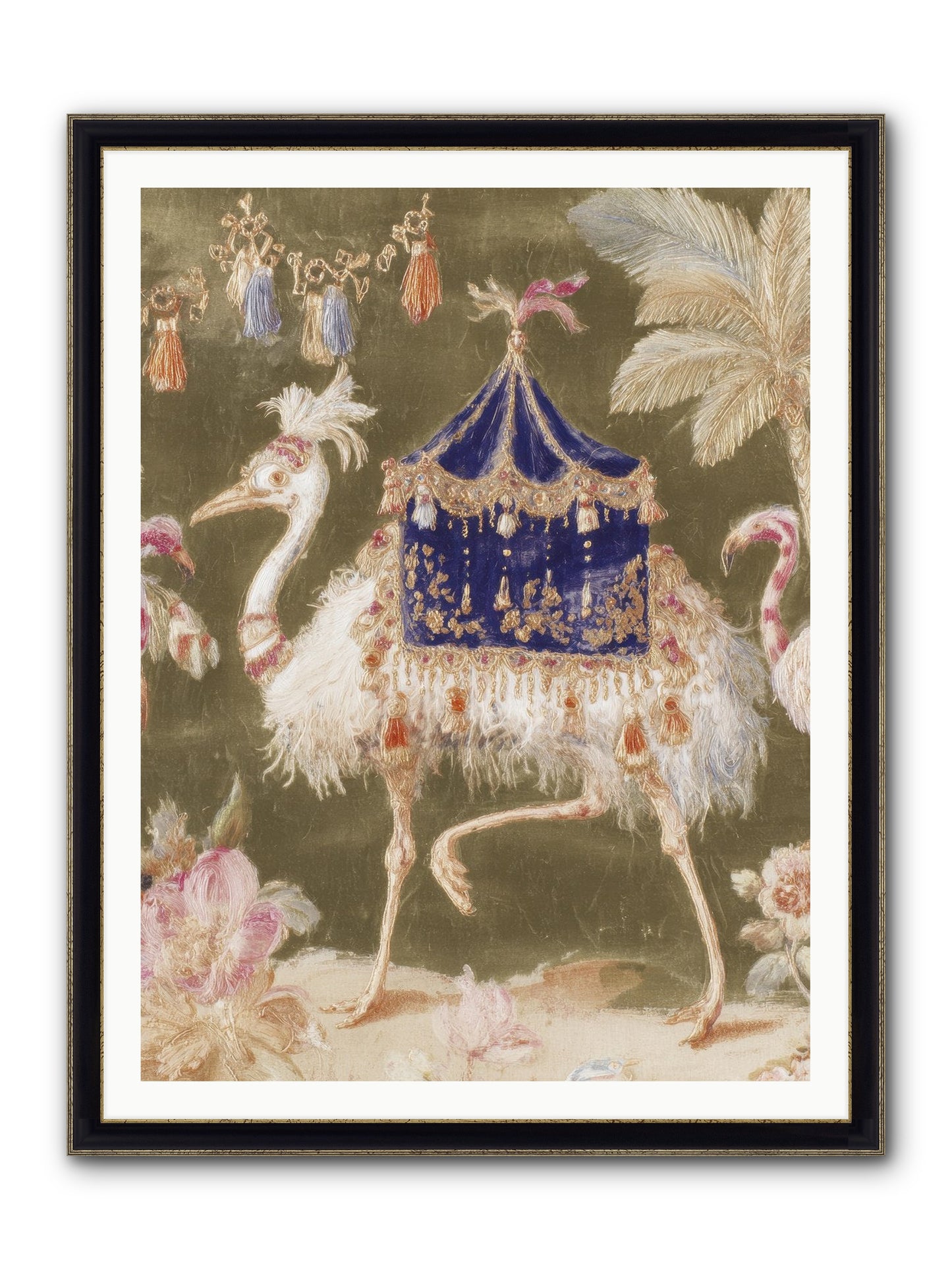 Miss Honeythorne’s Parade Framed Print - Black & Gold 36x48