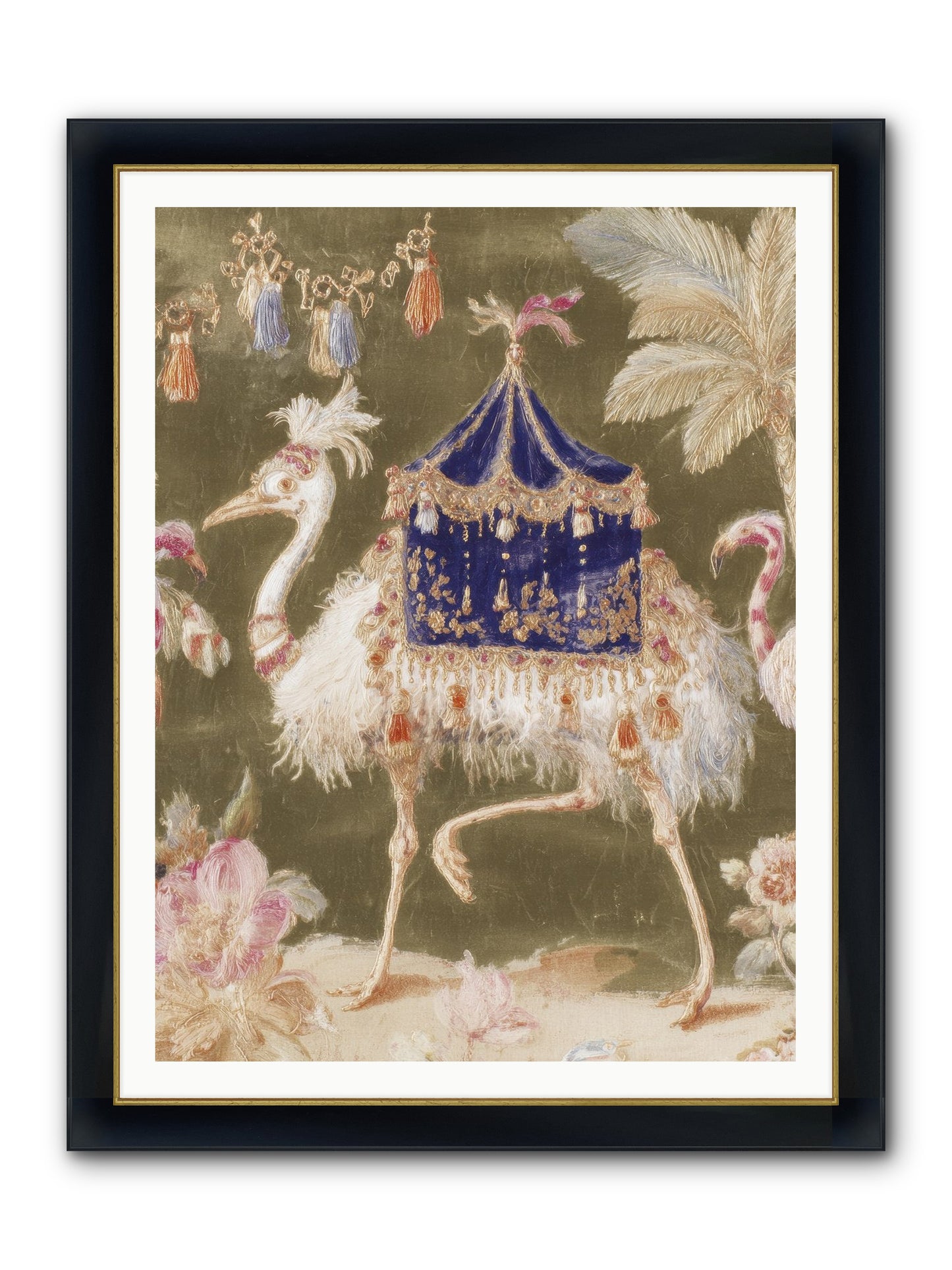Miss Honeythorne’s Parade Framed Print - Wide Black w/Gold 36x48