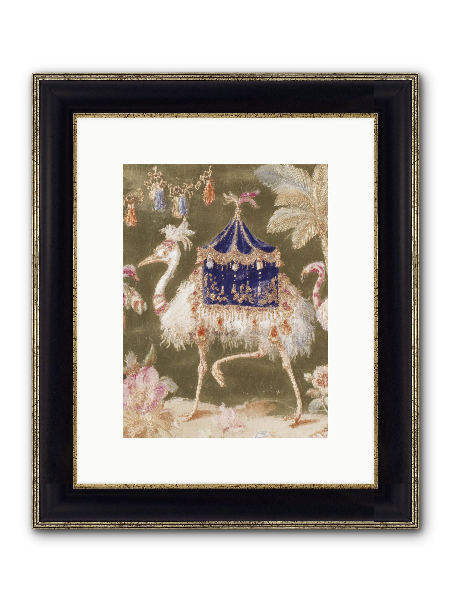 Miss Honeythorne’s Parade Framed Print - Black & Gold 9x12