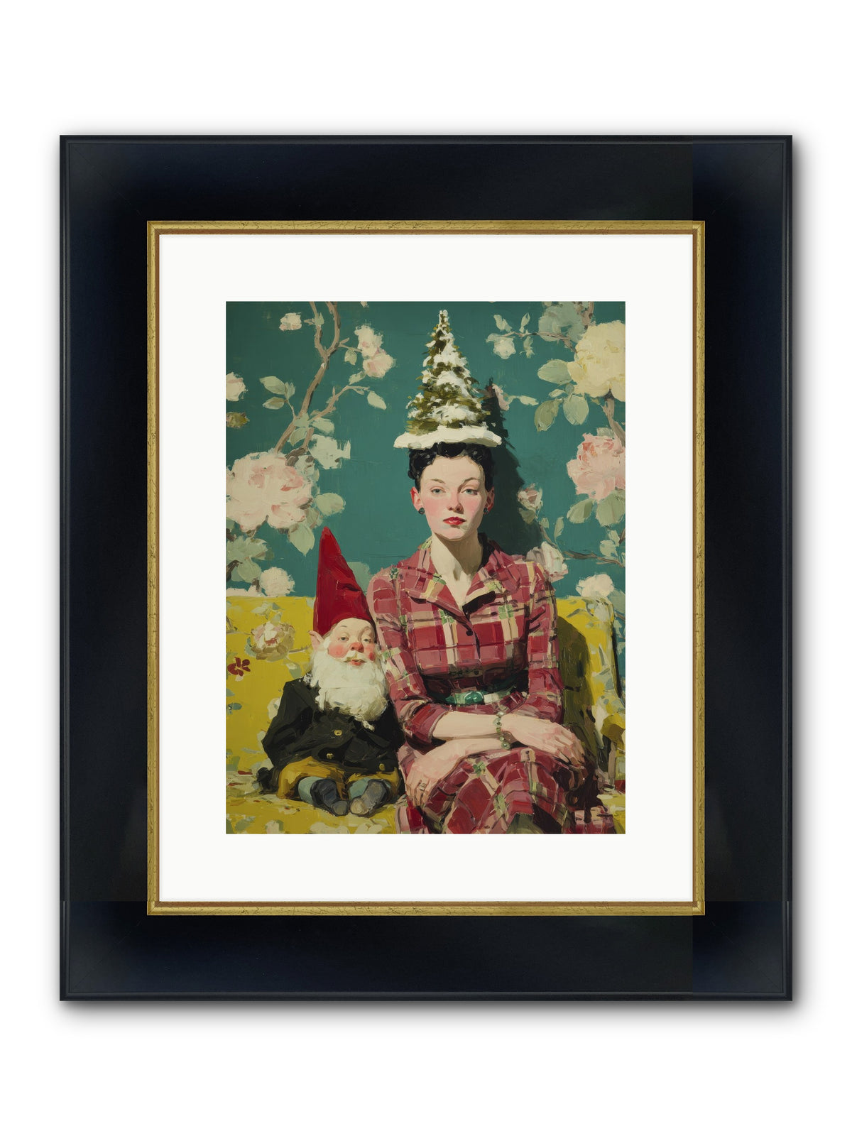 Miss Marrow’s Holiday Agenda Framed Print - Wide Black w/Gold 12x16