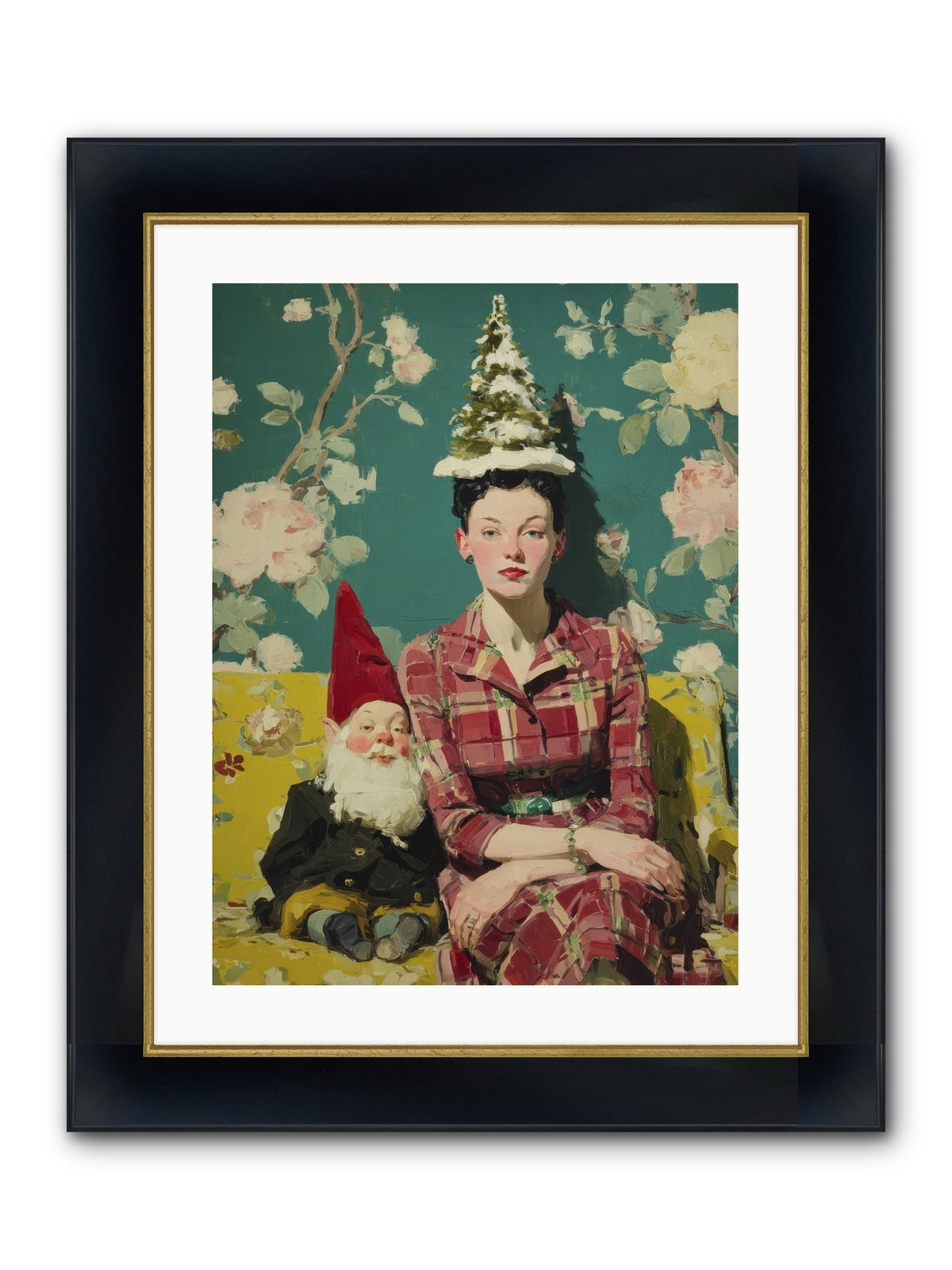 Miss Marrow’s Holiday Agenda Framed Print - Wide Black w/Gold 18x24