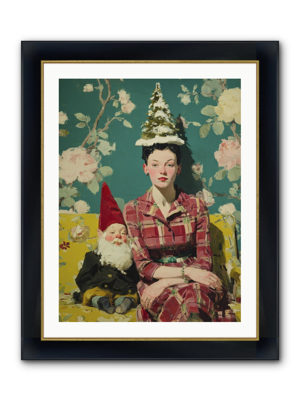 Miss Marrow’s Holiday Agenda Framed Print - Wide Black w/Gold 24x32