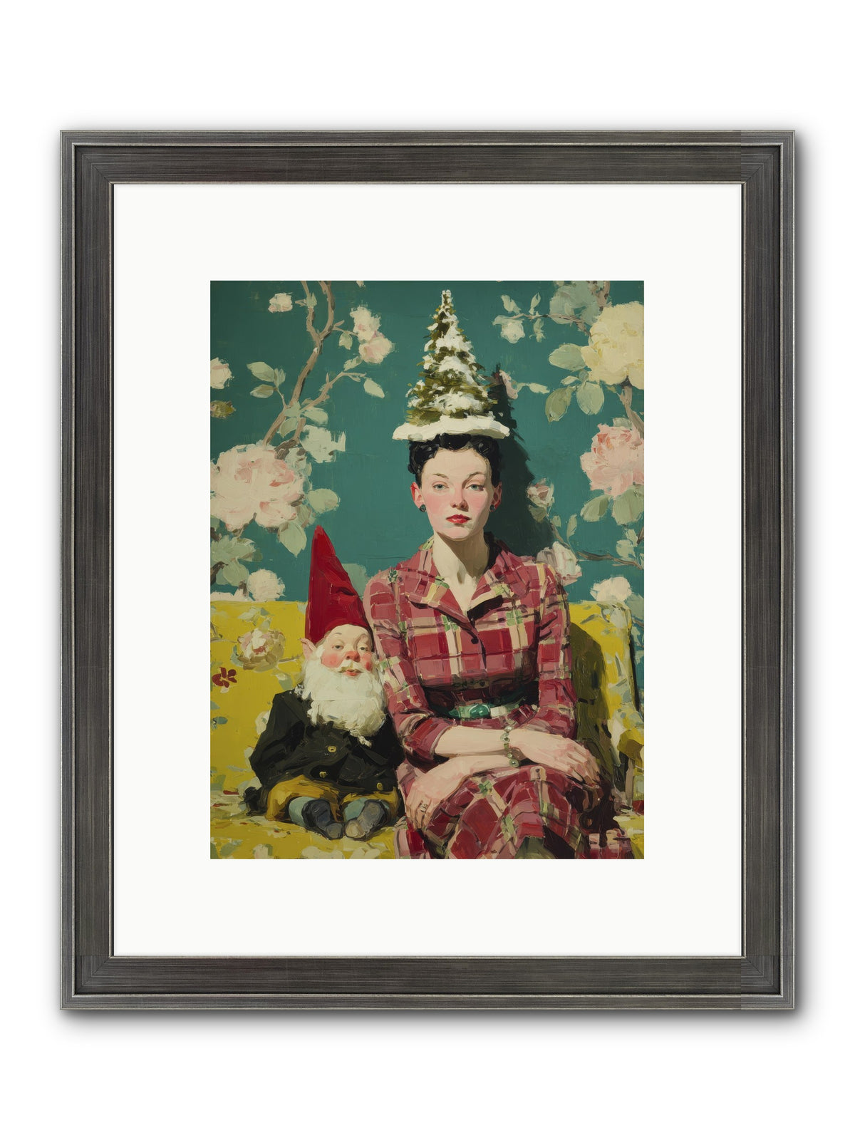 Miss Marrow’s Holiday Agenda Framed Print - Slimwoods Black/Silver 9x12
