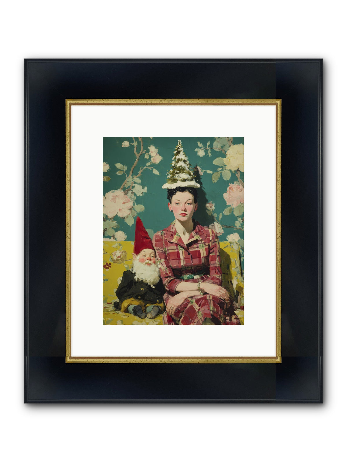Miss Marrow’s Holiday Agenda Framed Print - Wide Black w/Gold 9x12