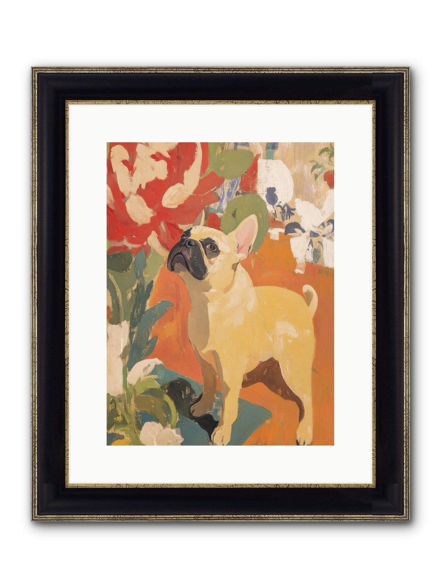 Miss Peaches Butterworth Framed Print - Black & Gold 12x16
