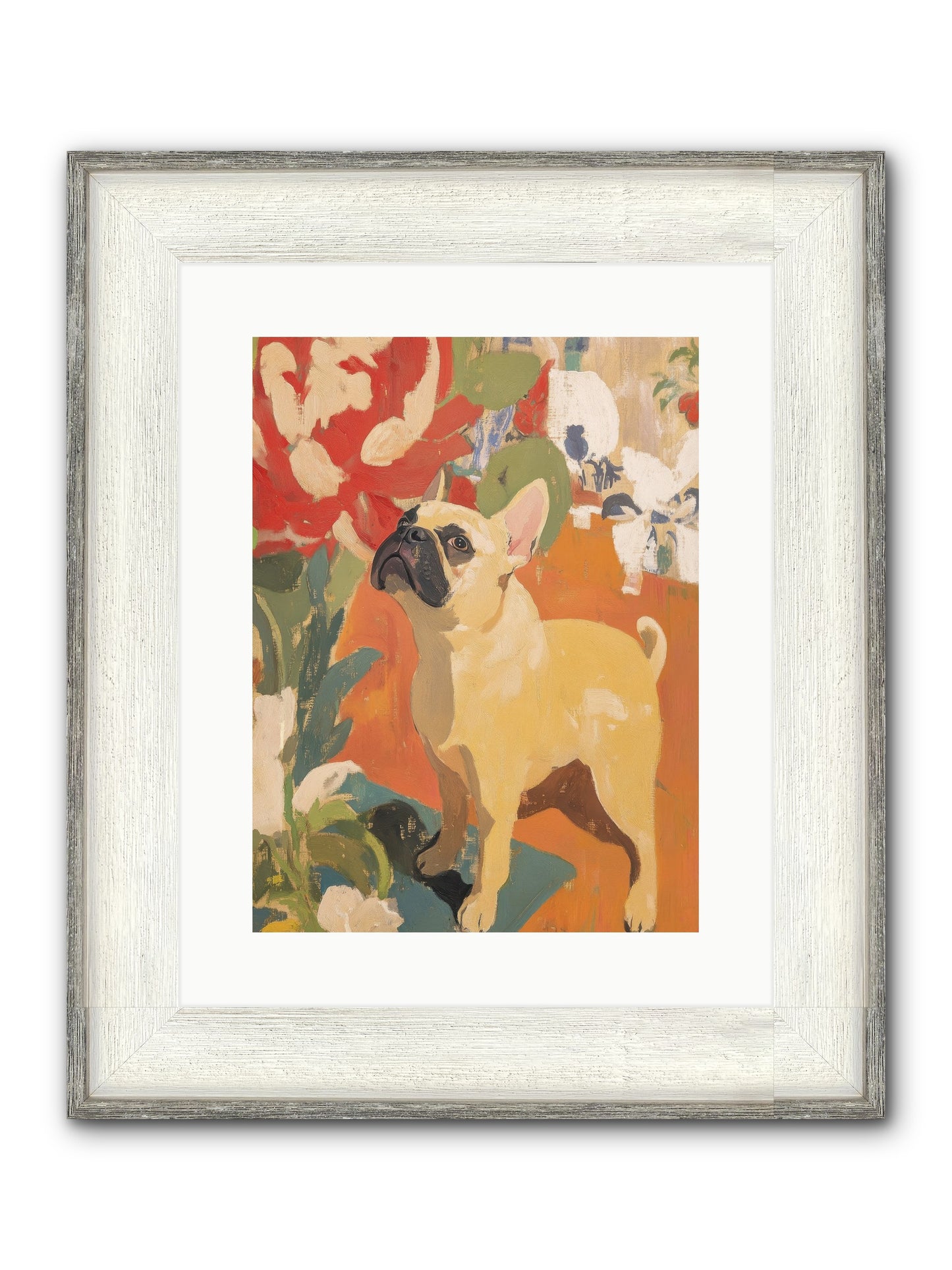 Miss Peaches Butterworth Framed Print - Driftwood White 12x16