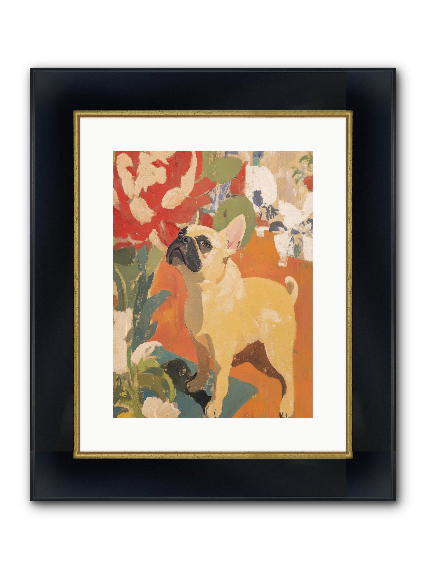 Miss Peaches Butterworth Framed Print - Wide Black w/Gold 12x16