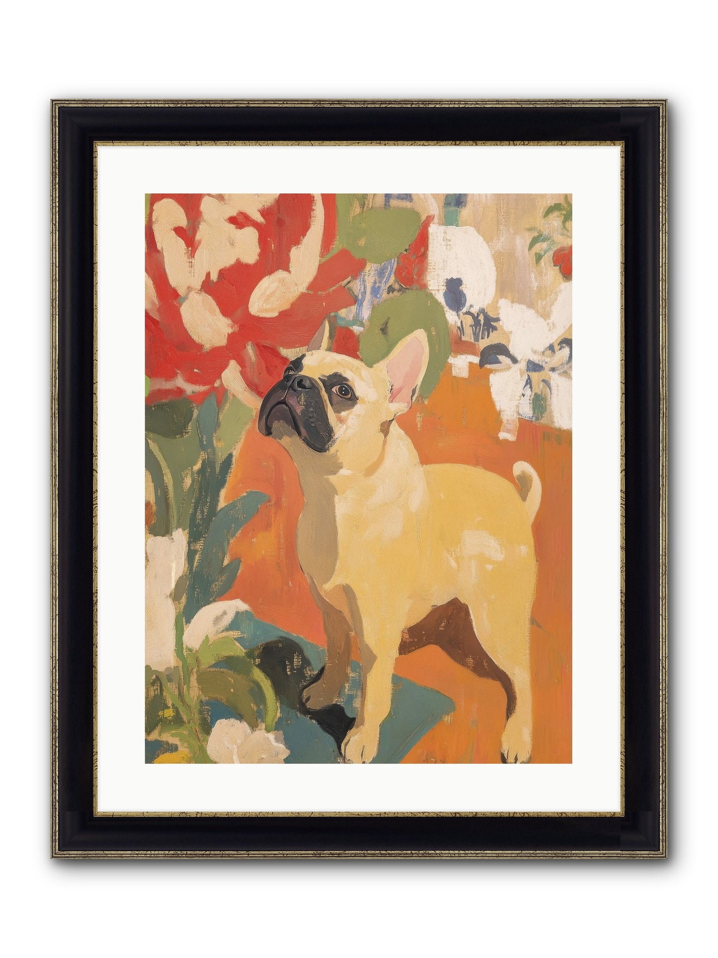 Miss Peaches Butterworth Framed Print - Black & Gold 18x24