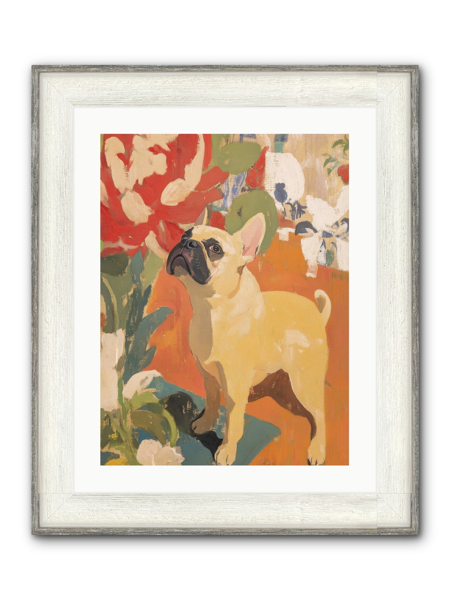 Miss Peaches Butterworth Framed Print - Driftwood White 18x24
