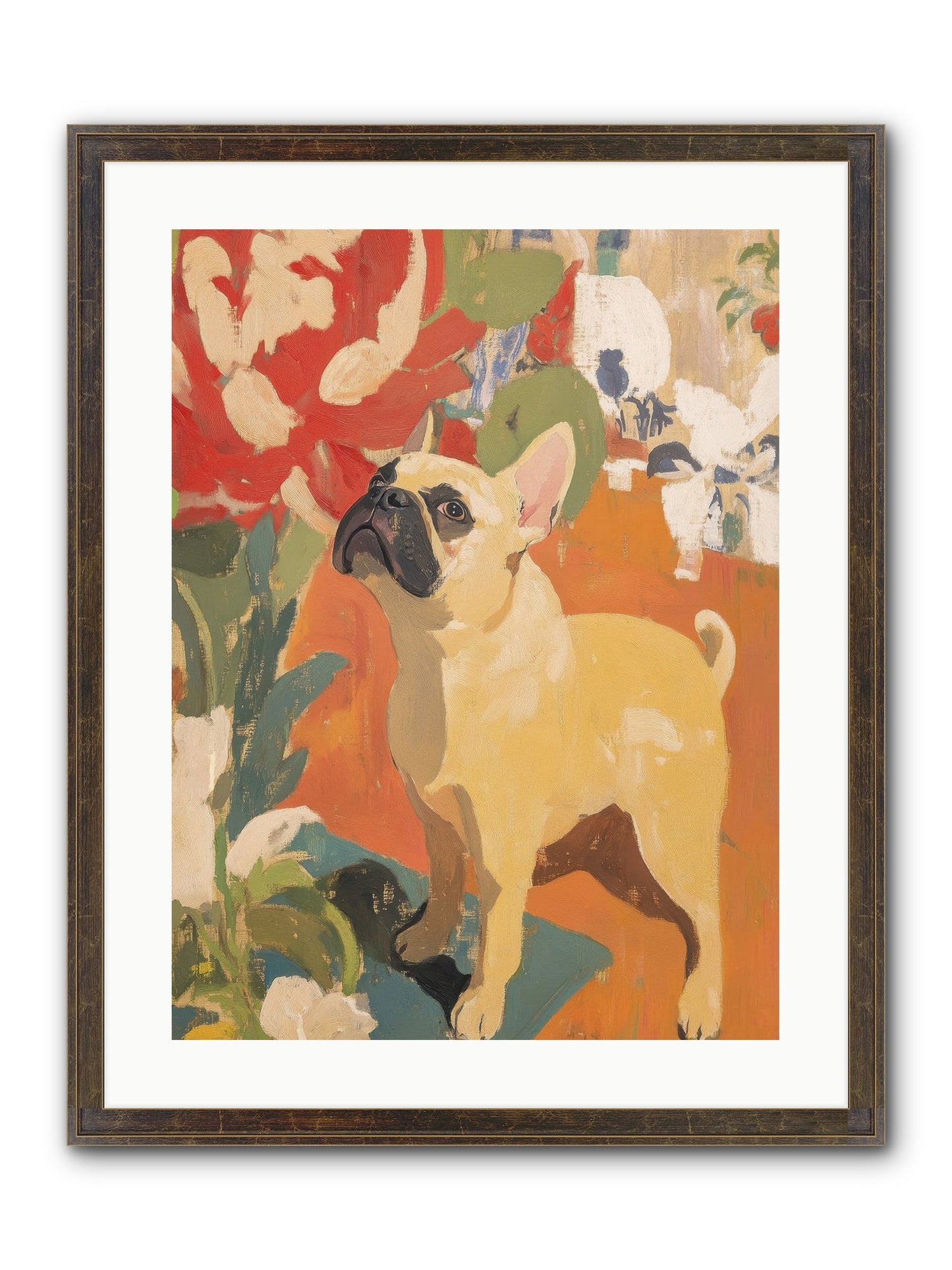 Miss Peaches Butterworth Framed Print - Slimwoods Black/Gold 18x24