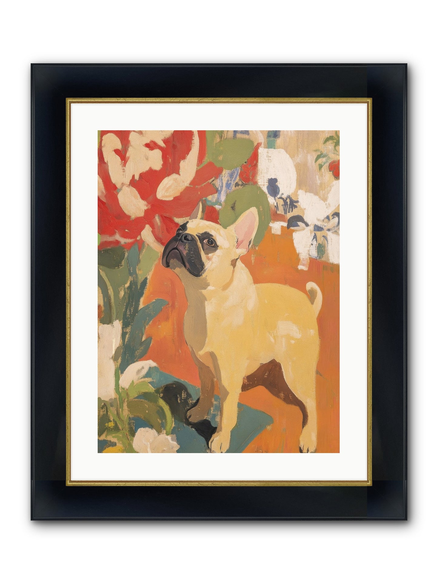 Miss Peaches Butterworth Framed Print - Wide Black w/Gold 18x24