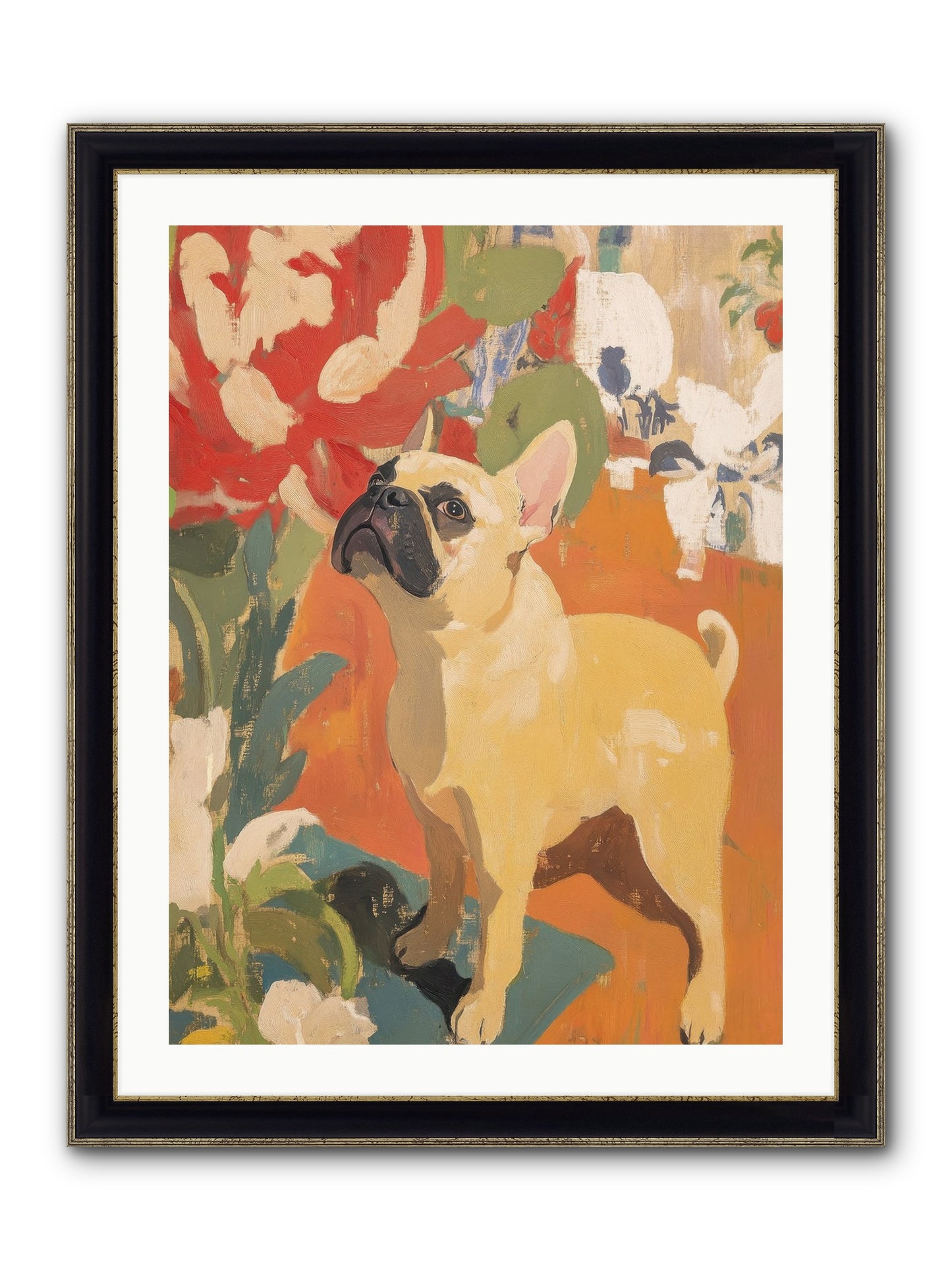 Miss Peaches Butterworth Framed Print - Black & Gold 24x32
