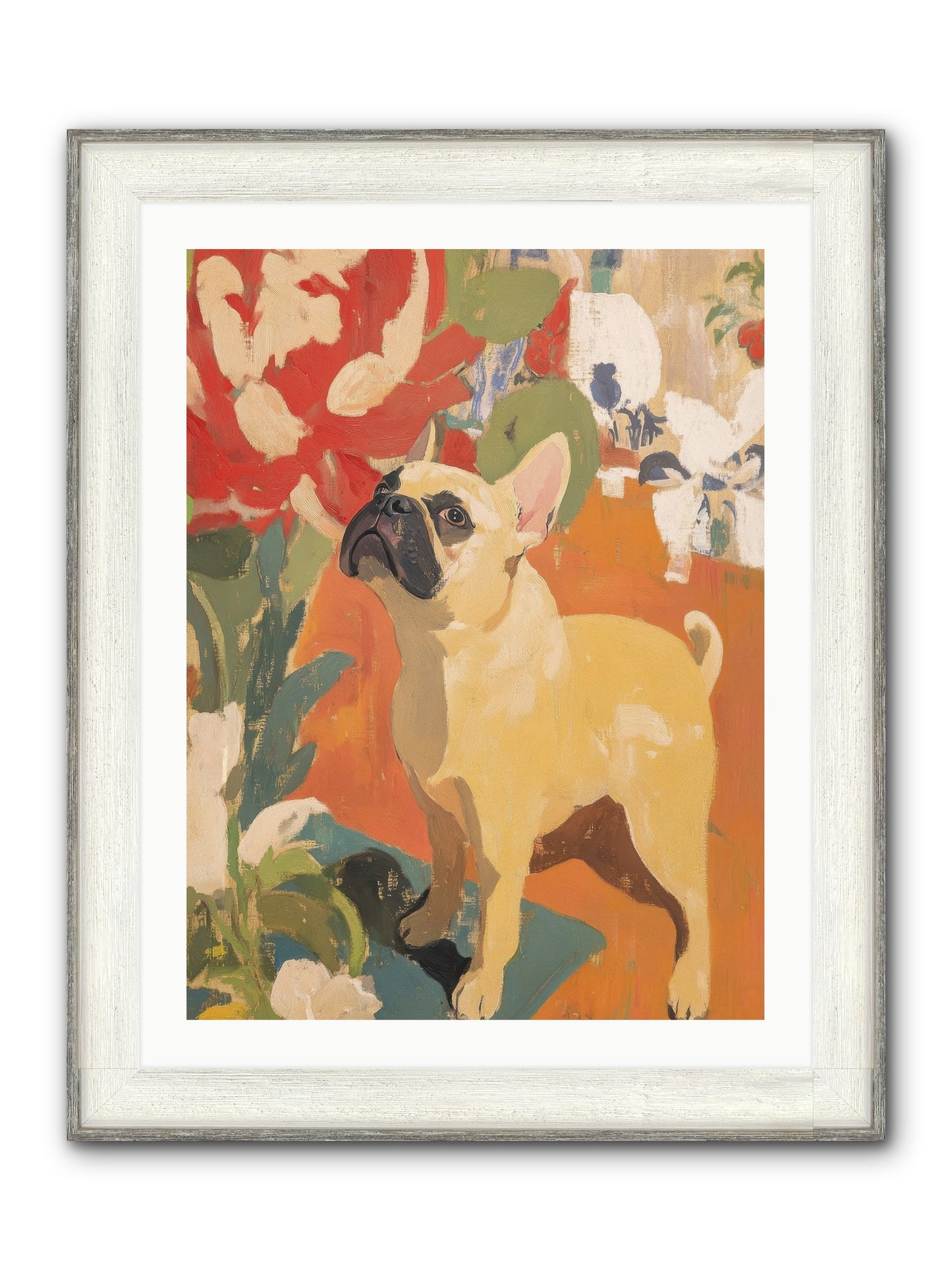 Miss Peaches Butterworth Framed Print - Driftwood White 24x32