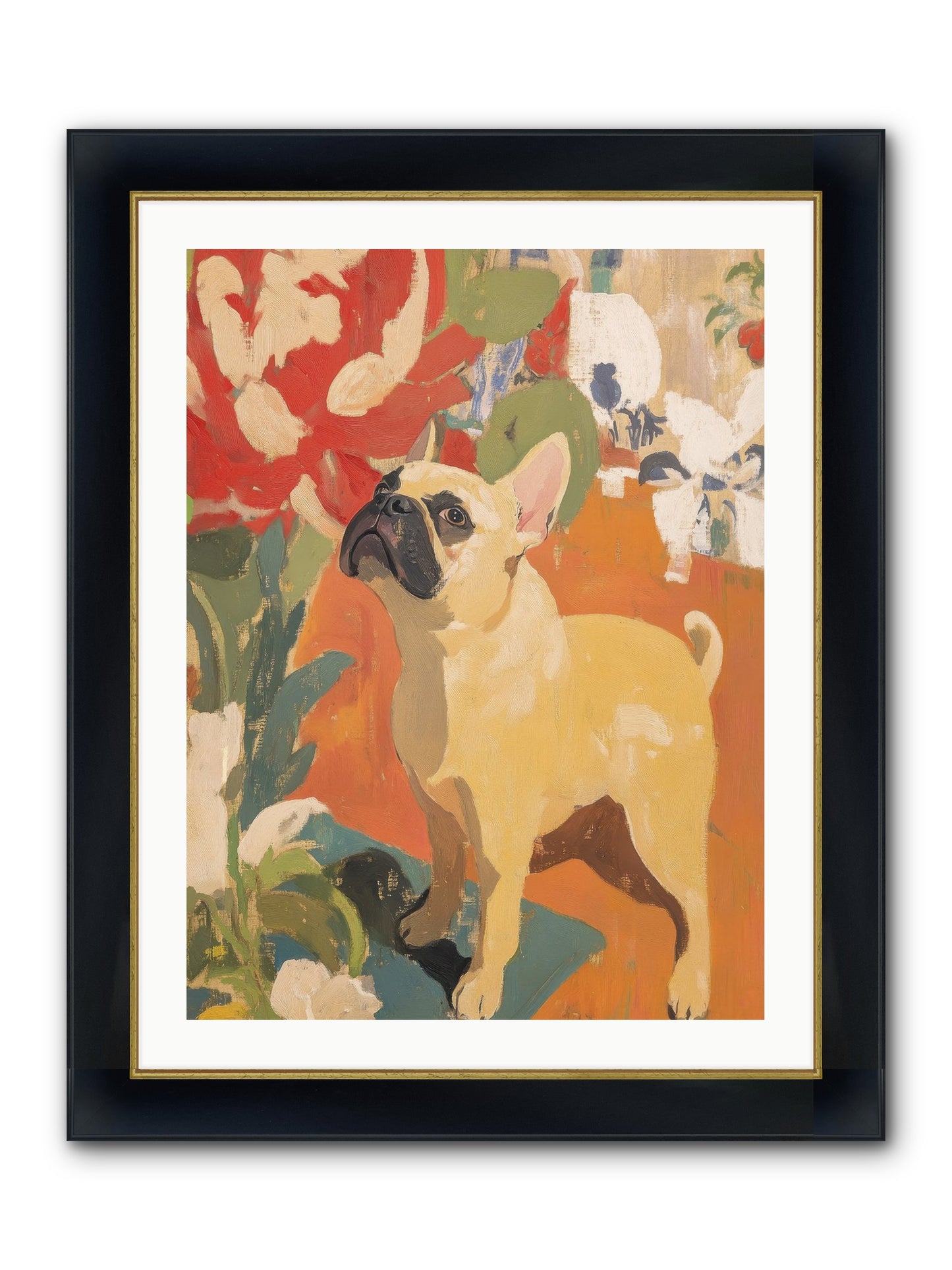 Miss Peaches Butterworth Framed Print - Wide Black w/Gold 24x32