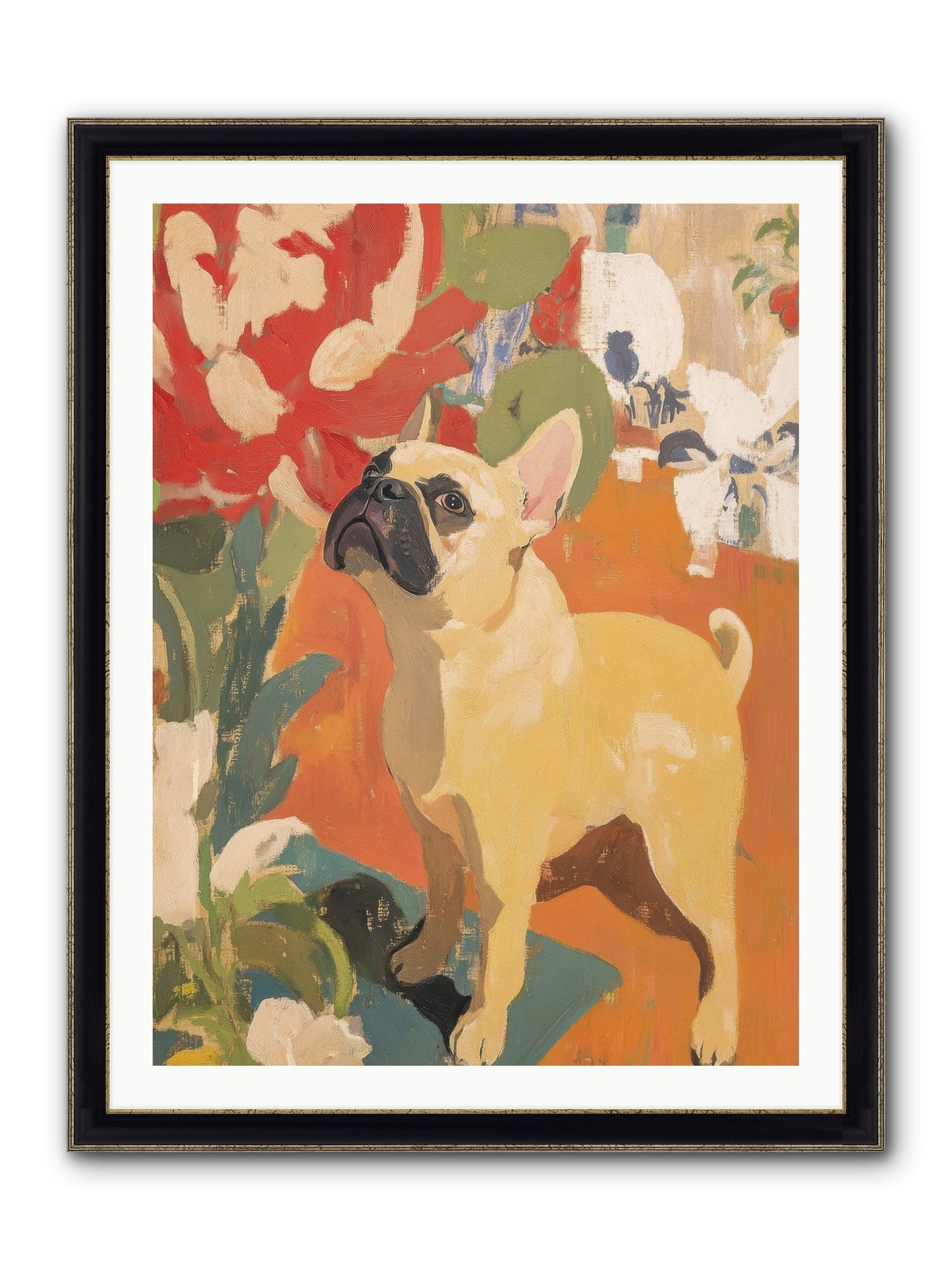 Miss Peaches Butterworth Framed Print - Black & Gold 30x40