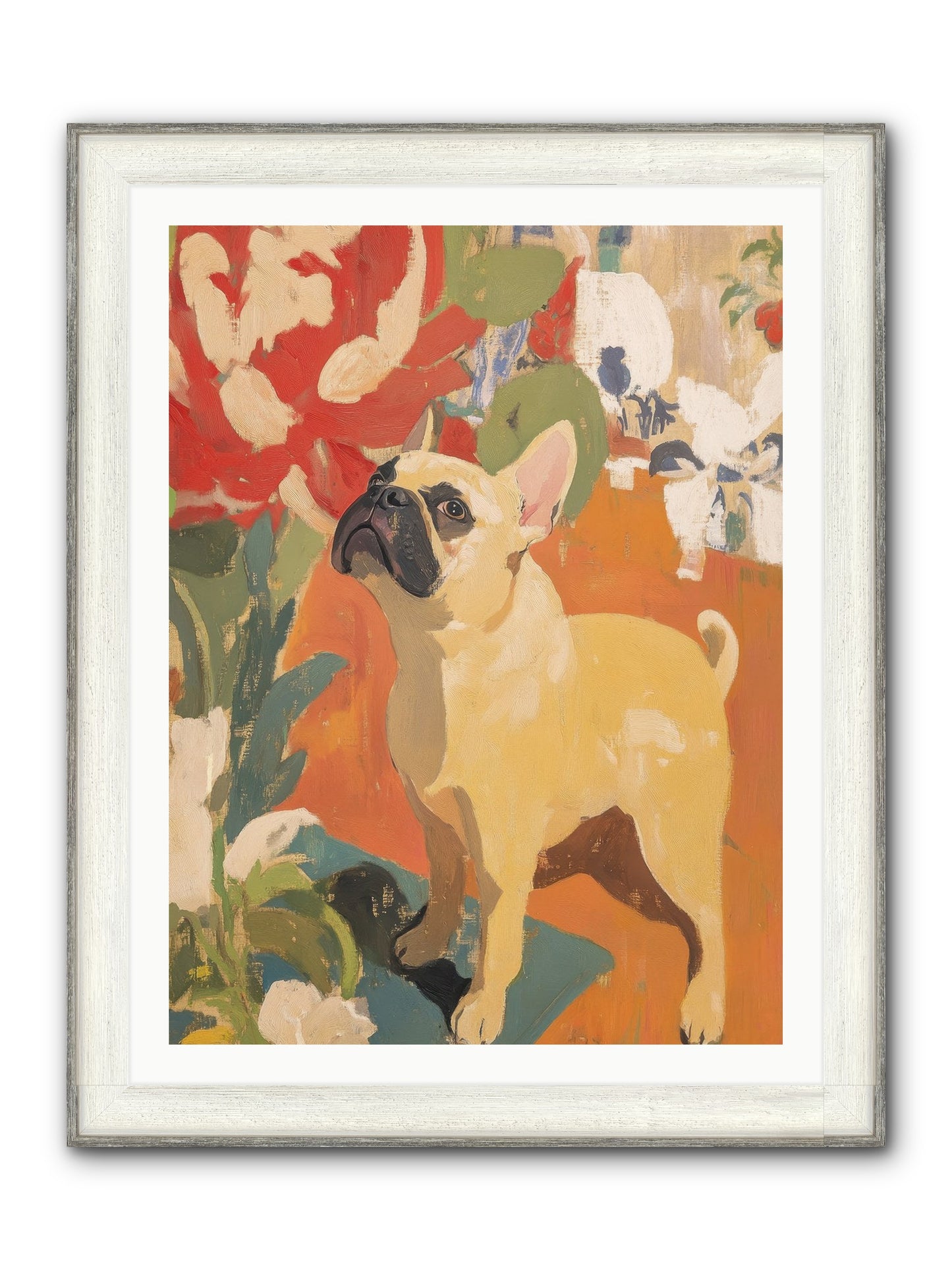Miss Peaches Butterworth Framed Print - Driftwood White 30x40