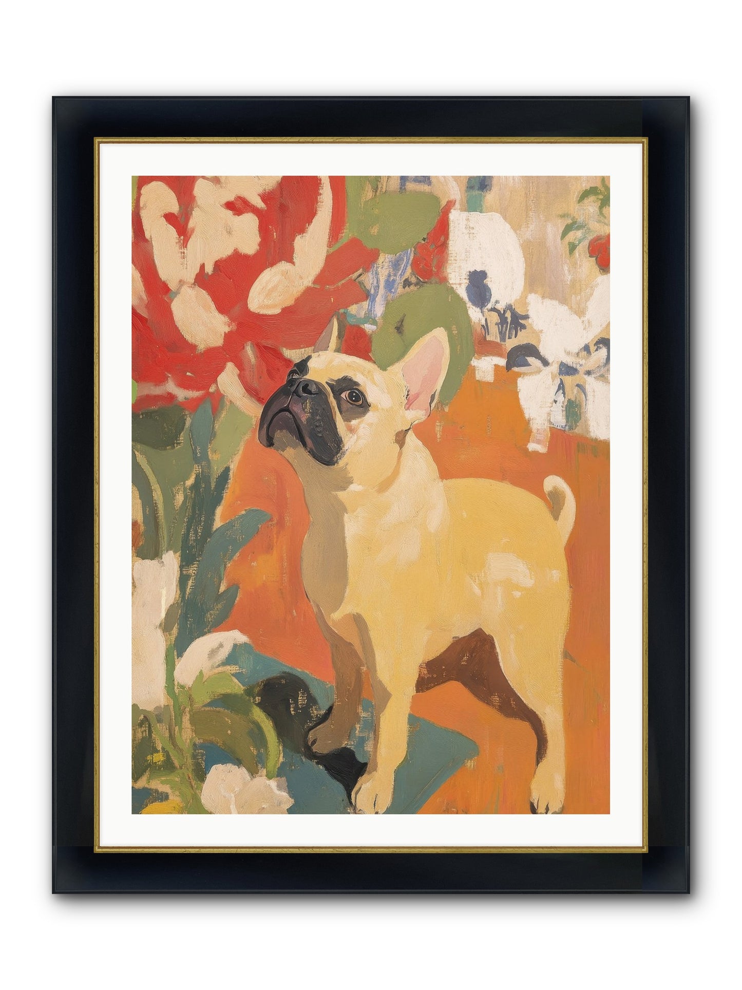Miss Peaches Butterworth Framed Print - Wide Black w/Gold 30x40