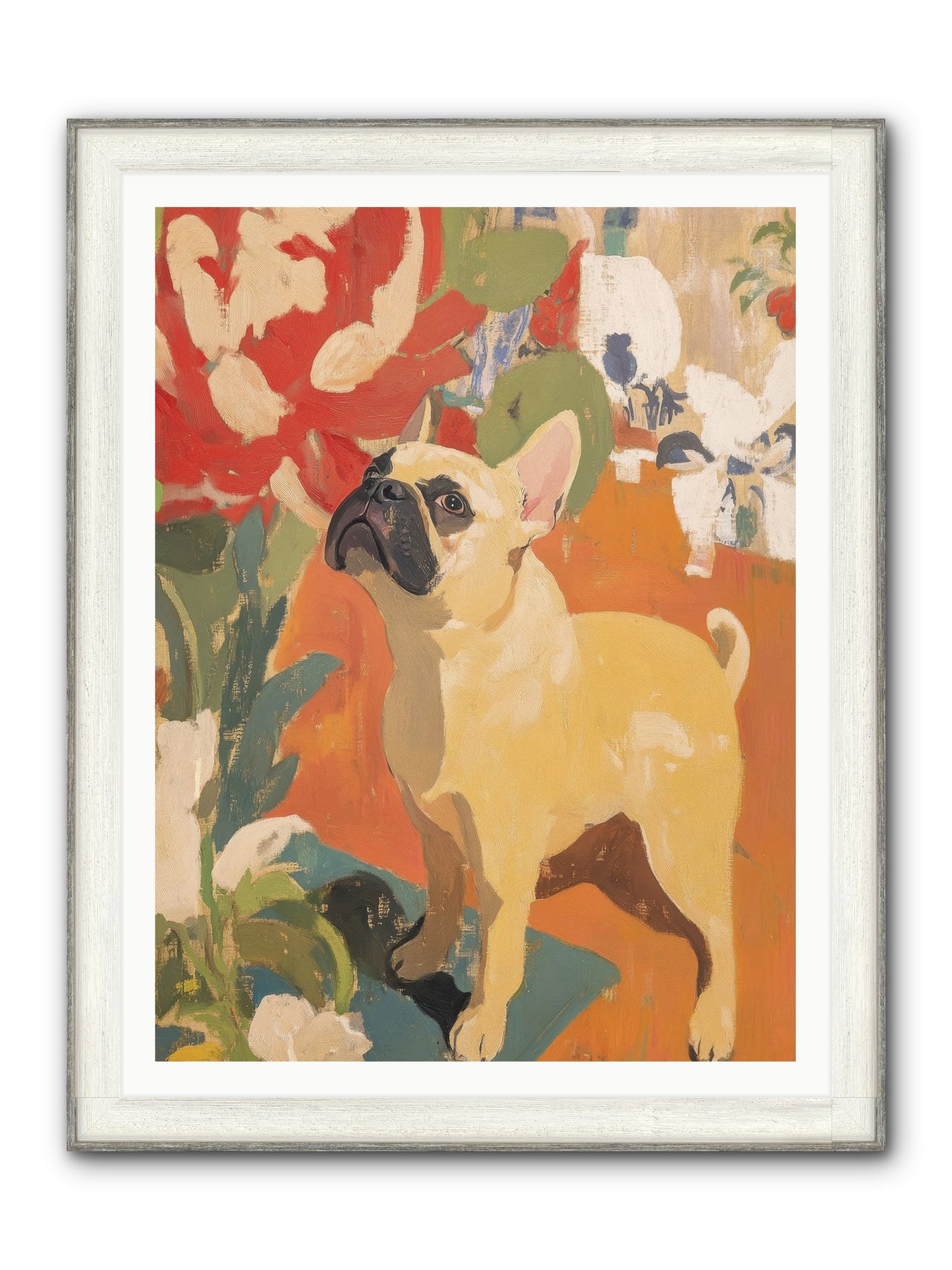 Miss Peaches Butterworth Framed Print - Driftwood White 36x48