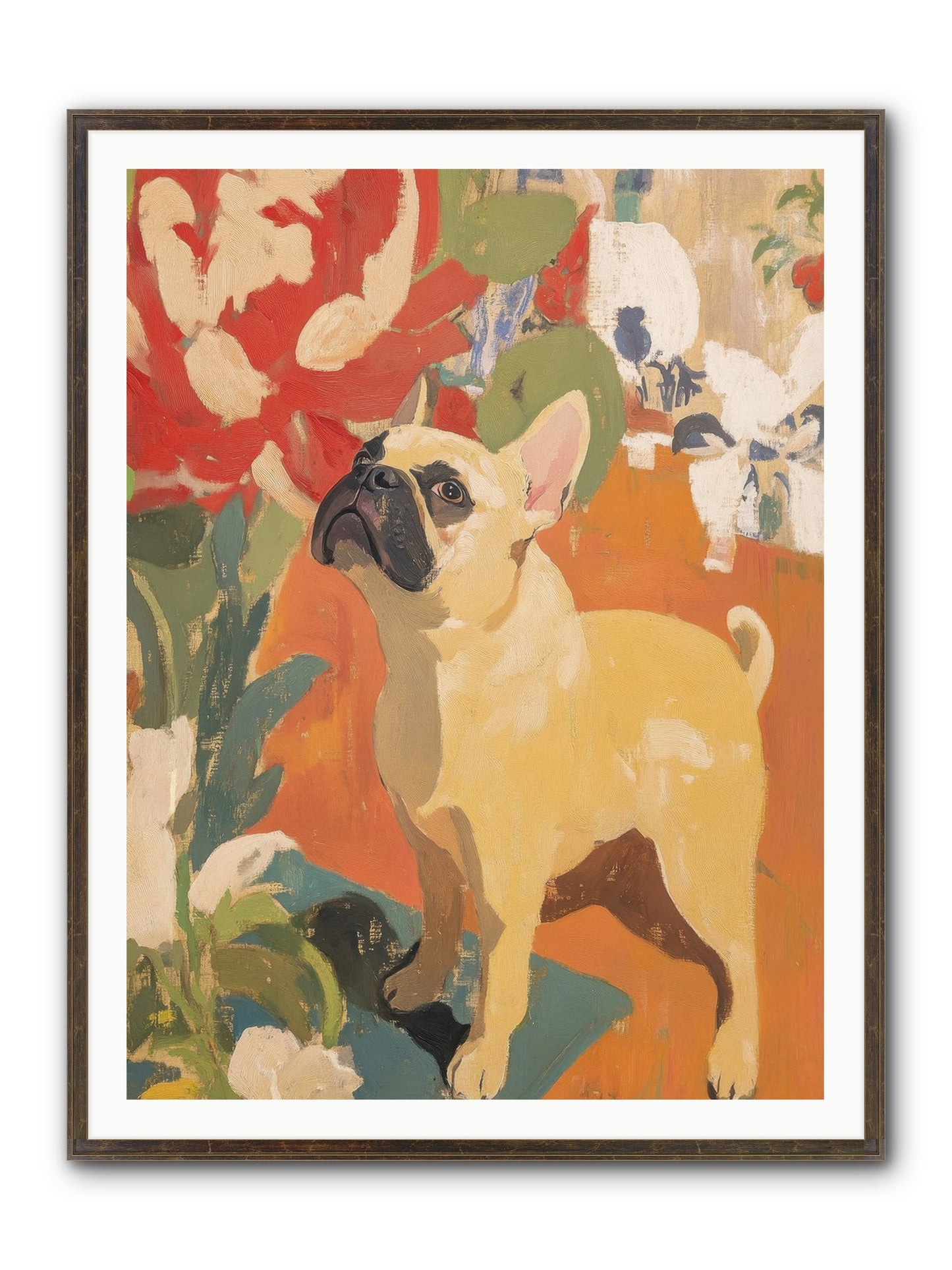 Miss Peaches Butterworth Framed Print - Slimwoods Black/Gold 36x48