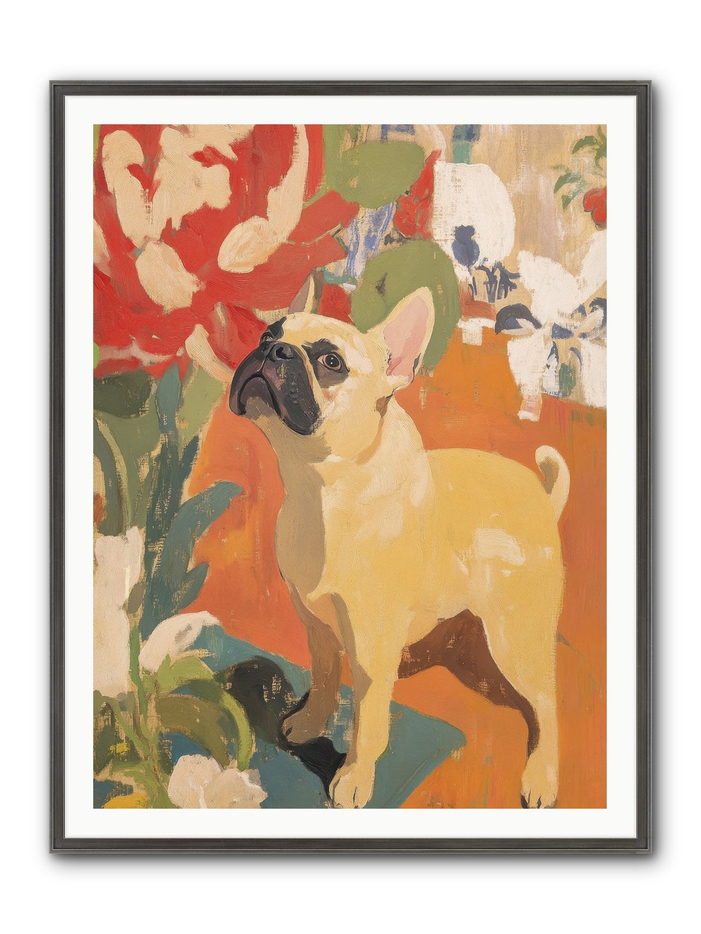 Miss Peaches Butterworth Framed Print - Slimwoods Black/Silver 36x48