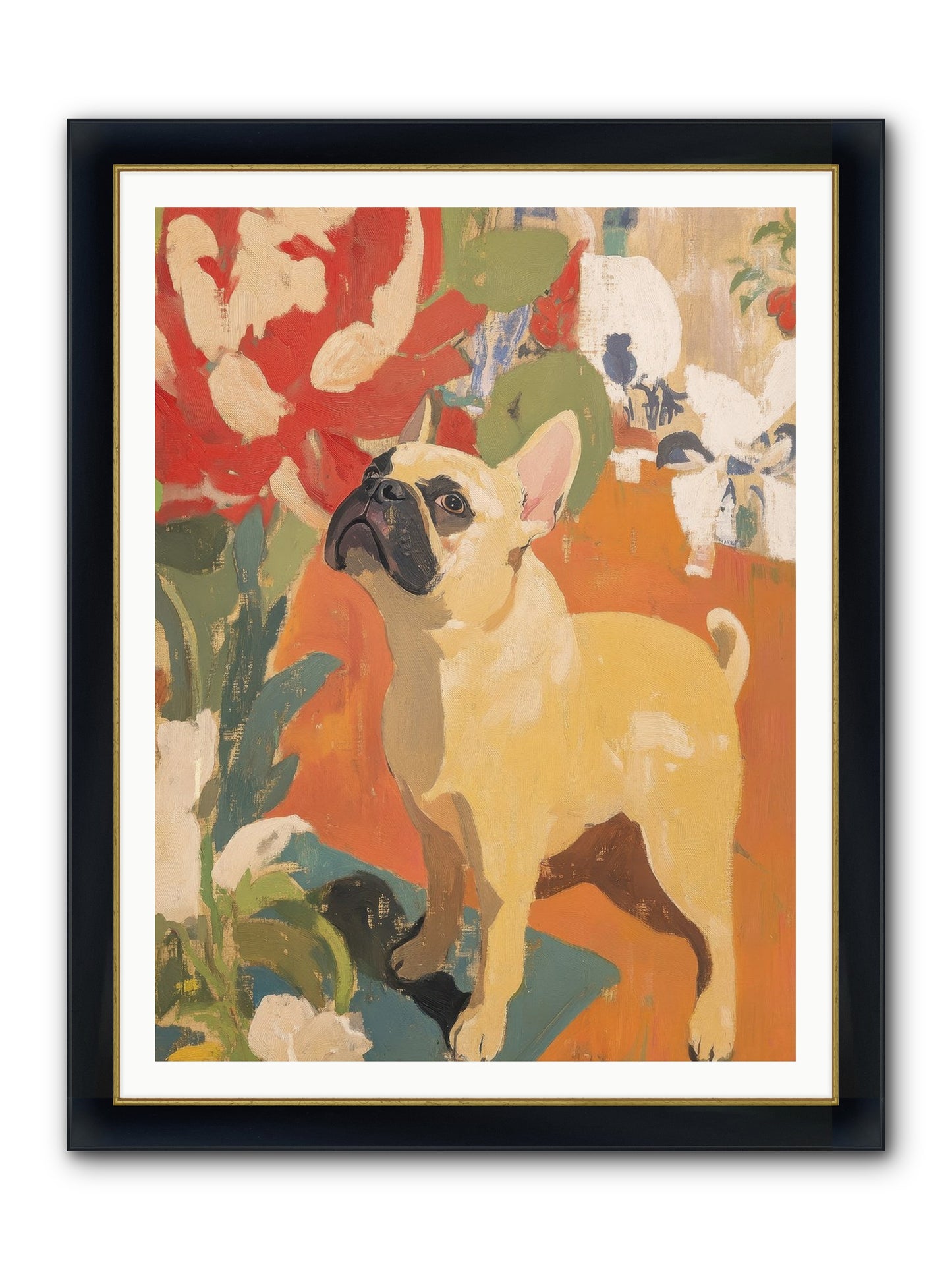 Miss Peaches Butterworth Framed Print - Wide Black w/Gold 36x48