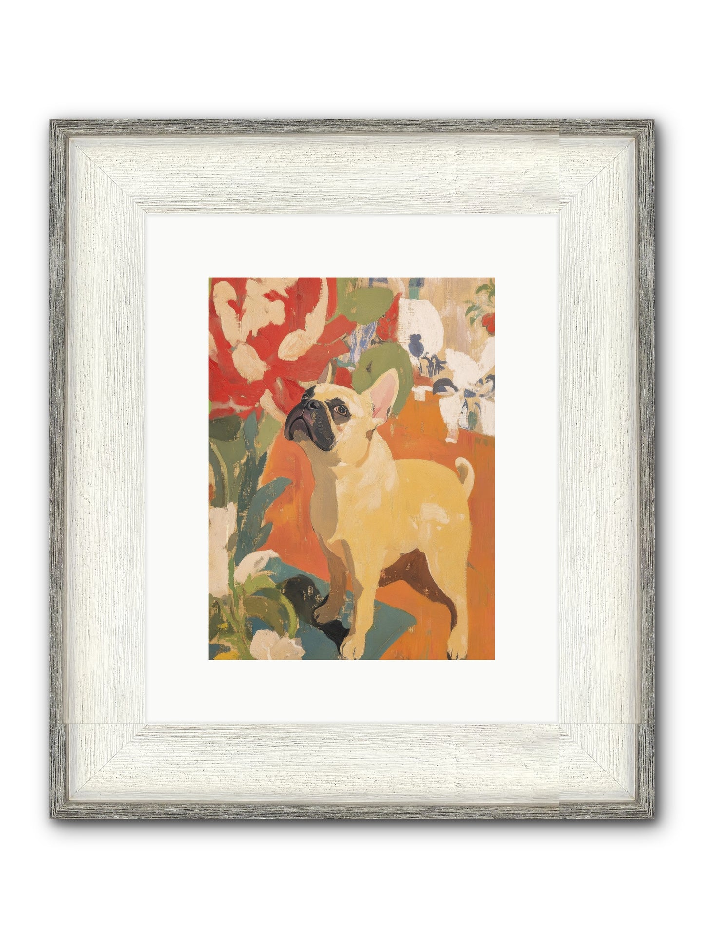 Miss Peaches Butterworth Framed Print - Driftwood White 9x12