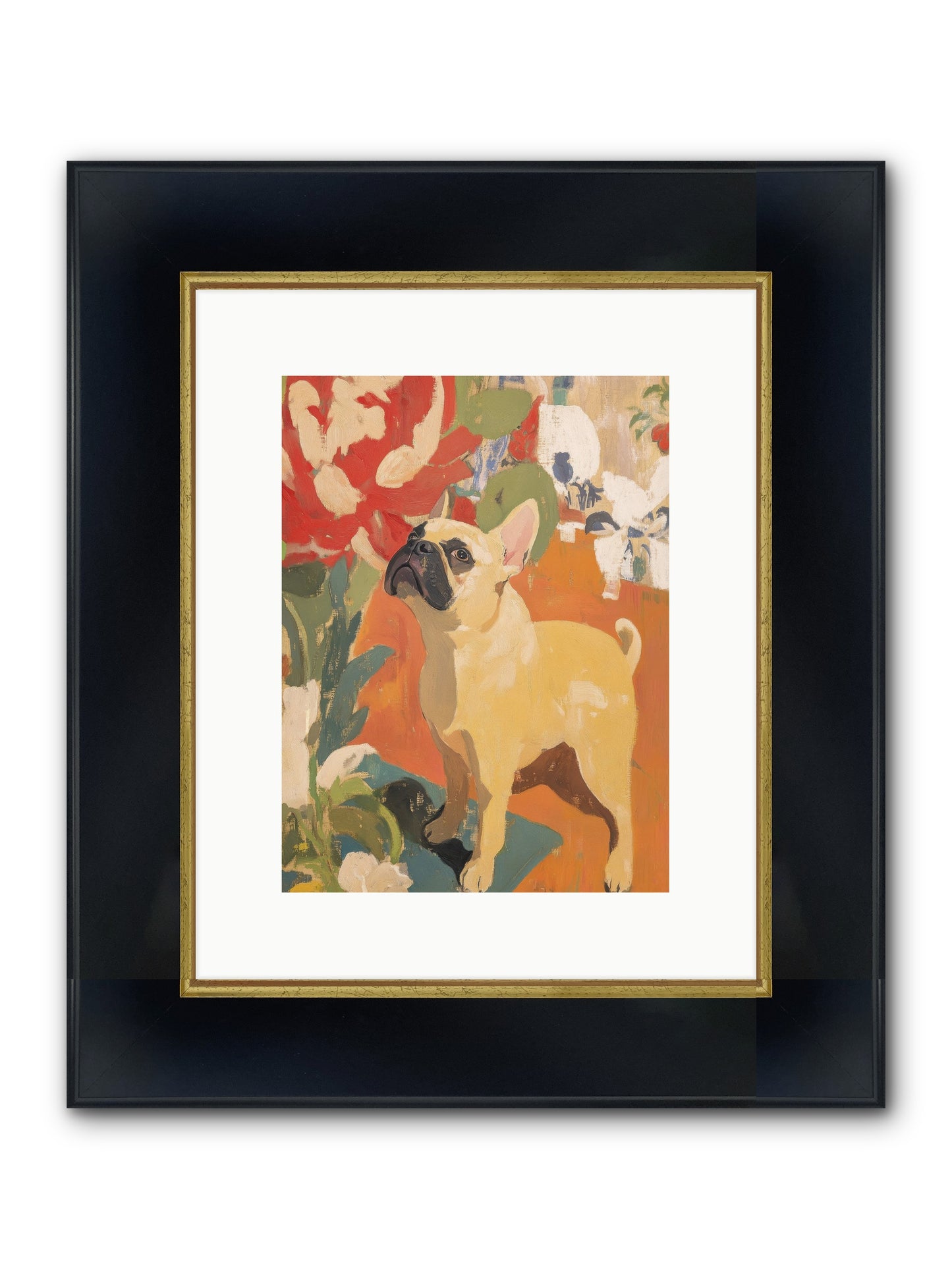Miss Peaches Butterworth Framed Print - Wide Black w/Gold 9x12