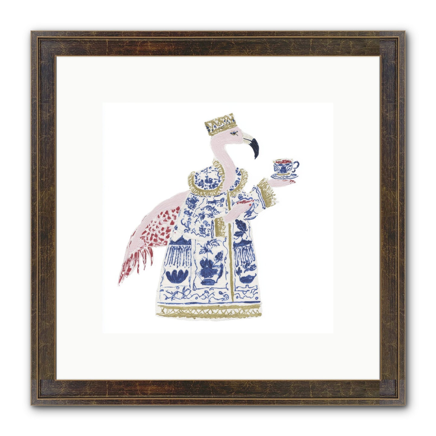 Miss Plume’s Catalogue Framed Print - Slimwoods Black/Gold 10x10