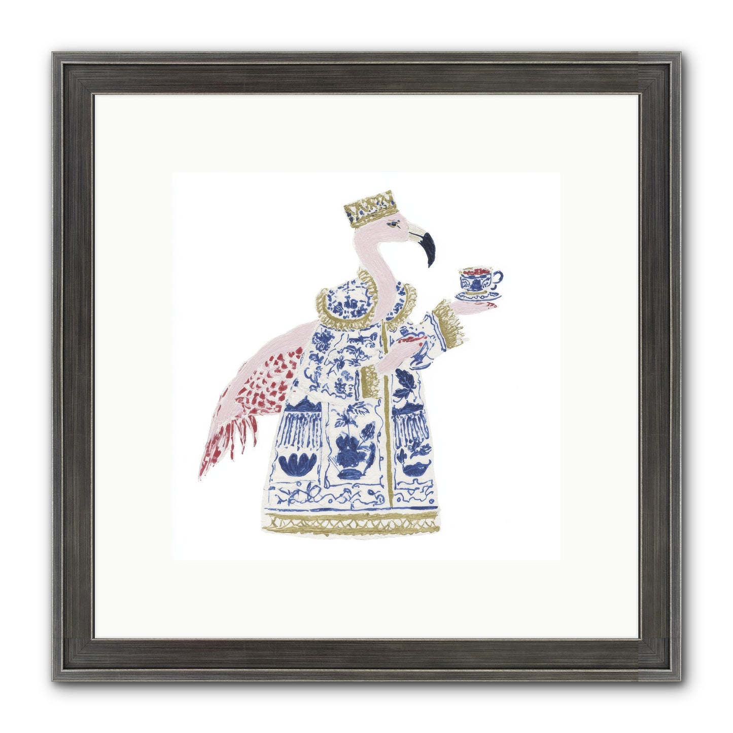 Miss Plume’s Catalogue Framed Print - Slimwoods Black/Silver 10x10