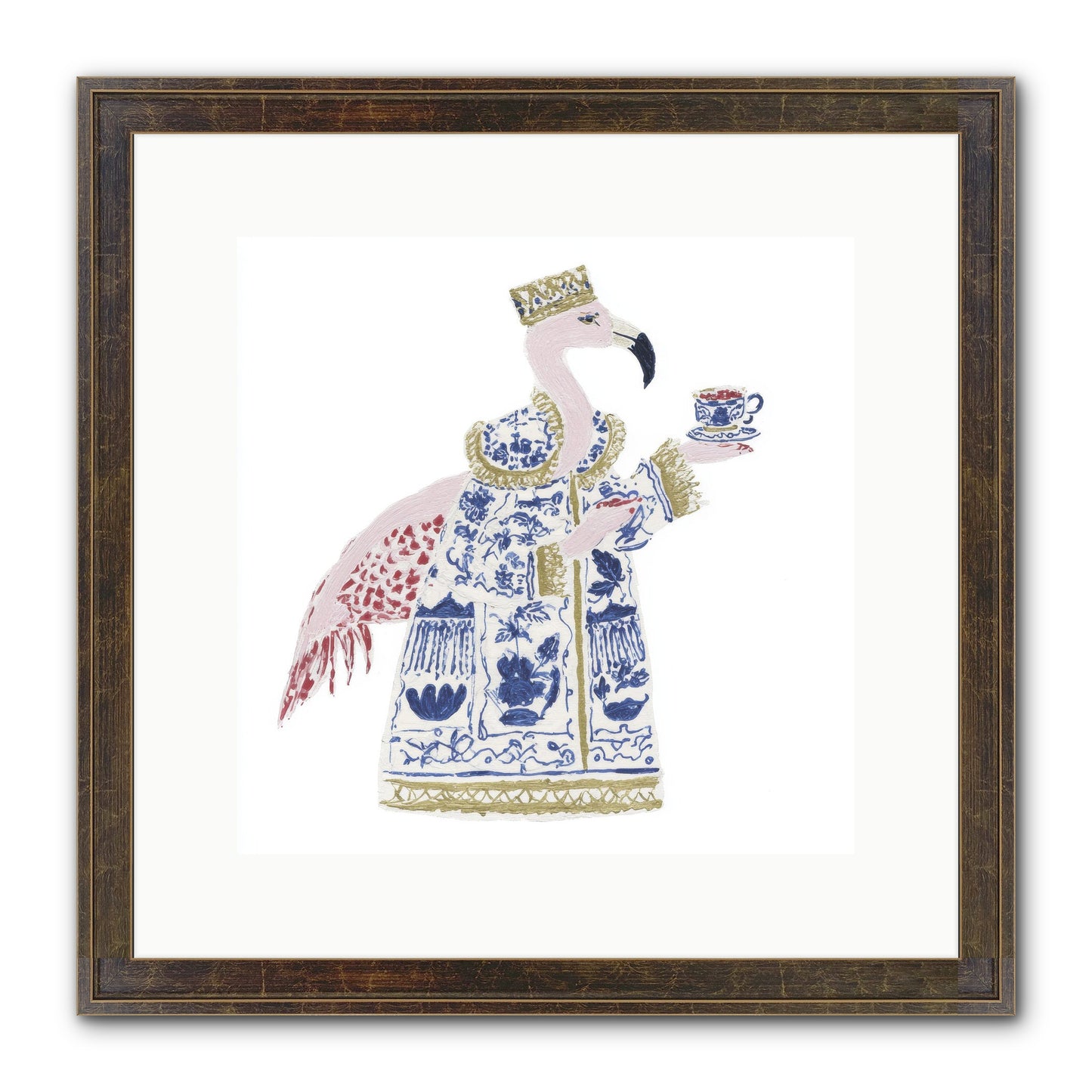 Miss Plume’s Catalogue Framed Print - Slimwoods Black/Gold 12x12