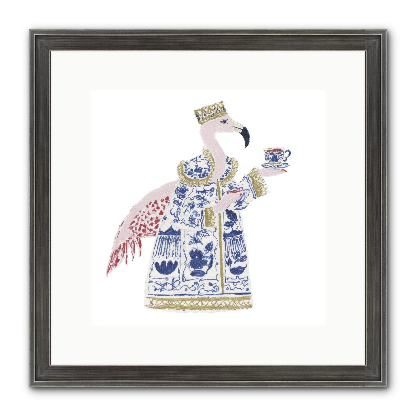 Miss Plume’s Catalogue Framed Print - Slimwoods Black/Silver 12x12