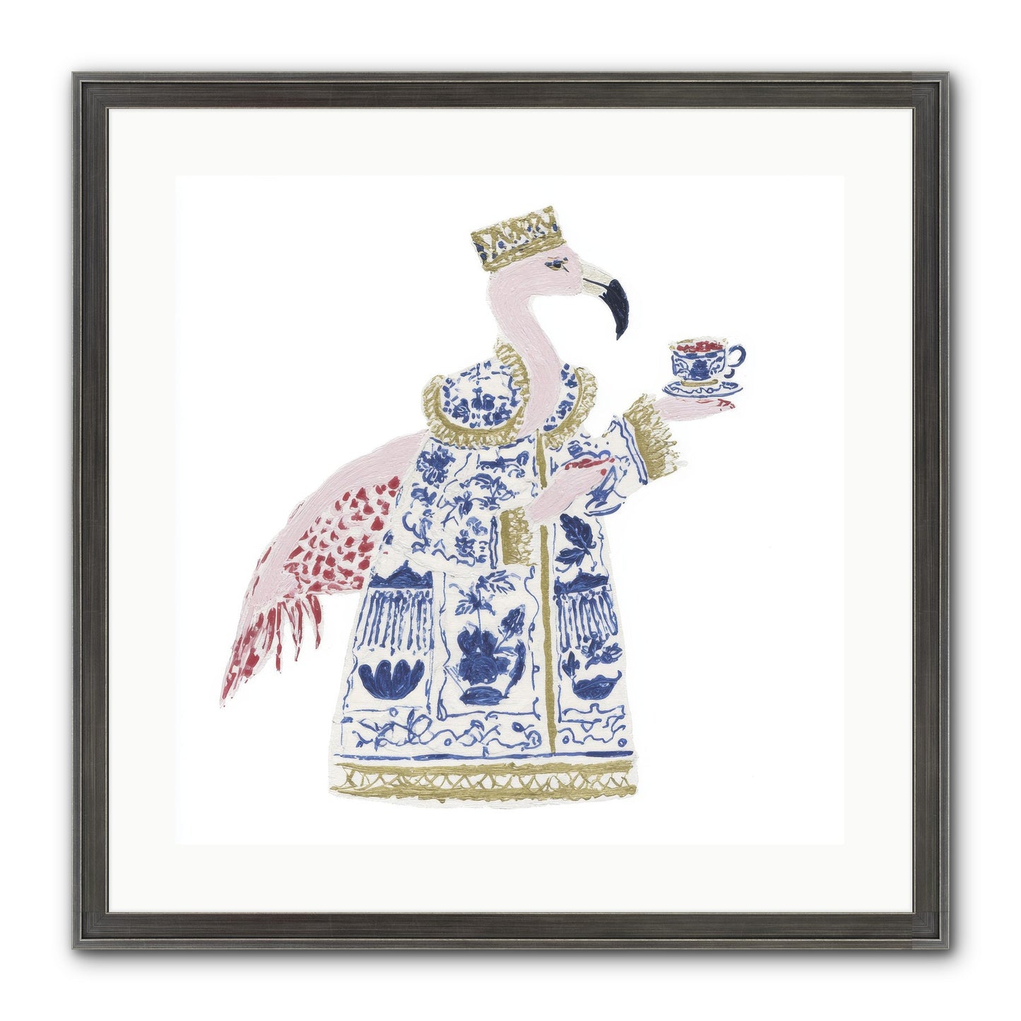 Miss Plume’s Catalogue Framed Print - Slimwoods Black/Silver 20x20