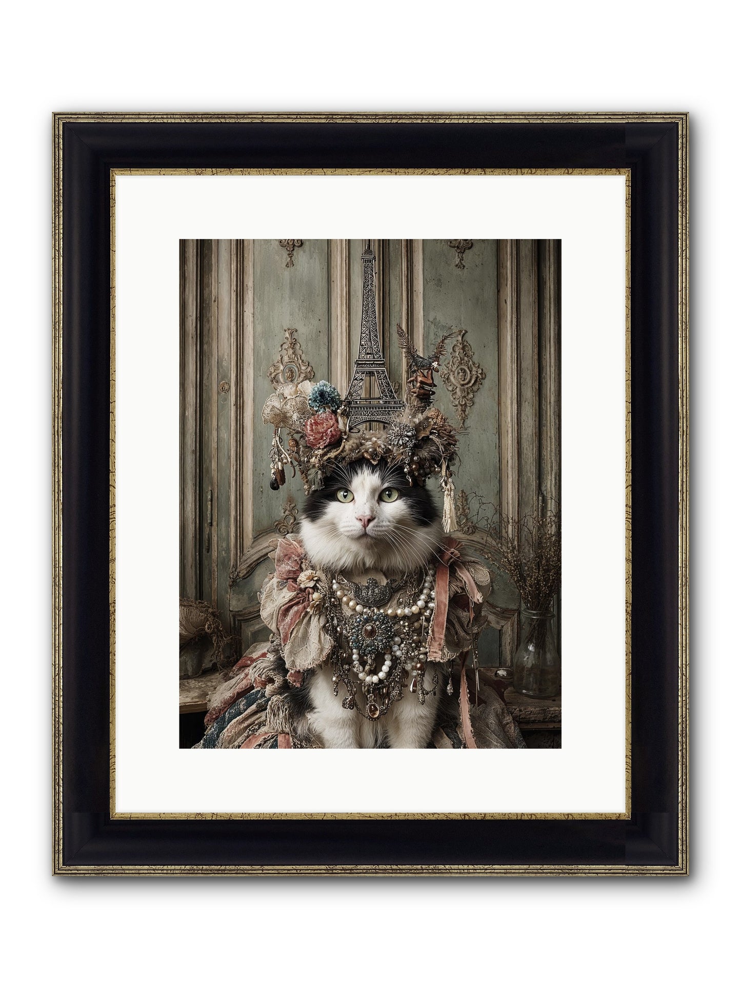Miss Twill And The Lemon Parade Framed Print - Black & Gold 12x16