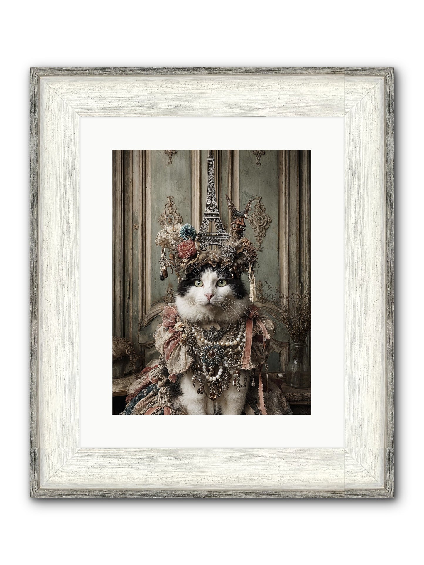 Miss Twill And The Lemon Parade Framed Print - Driftwood White 12x16