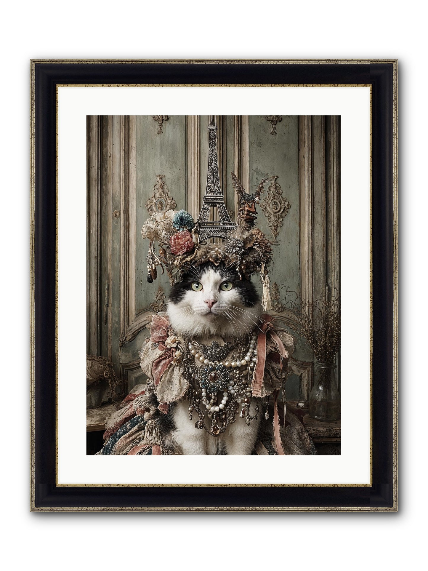 Miss Twill And The Lemon Parade Framed Print - Black & Gold 18x24