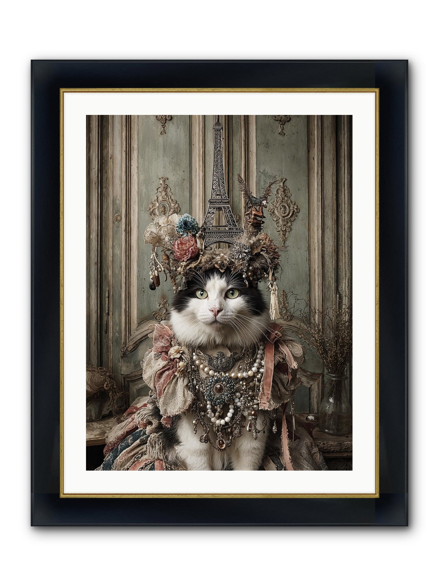 Miss Twill And The Lemon Parade Framed Print - Wide Black w/Gold 24x32