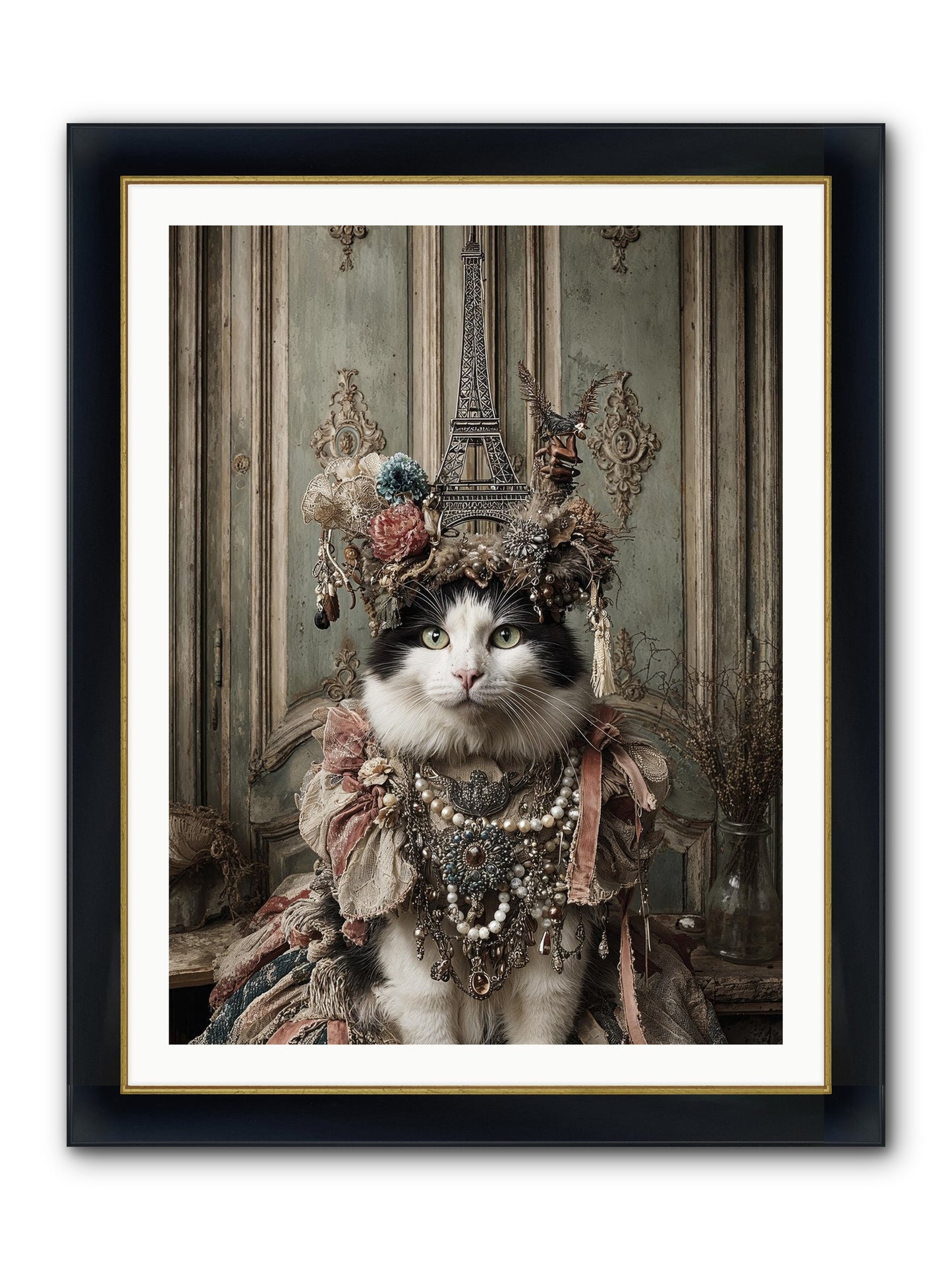 Miss Twill And The Lemon Parade Framed Print - Wide Black w/Gold 30x40