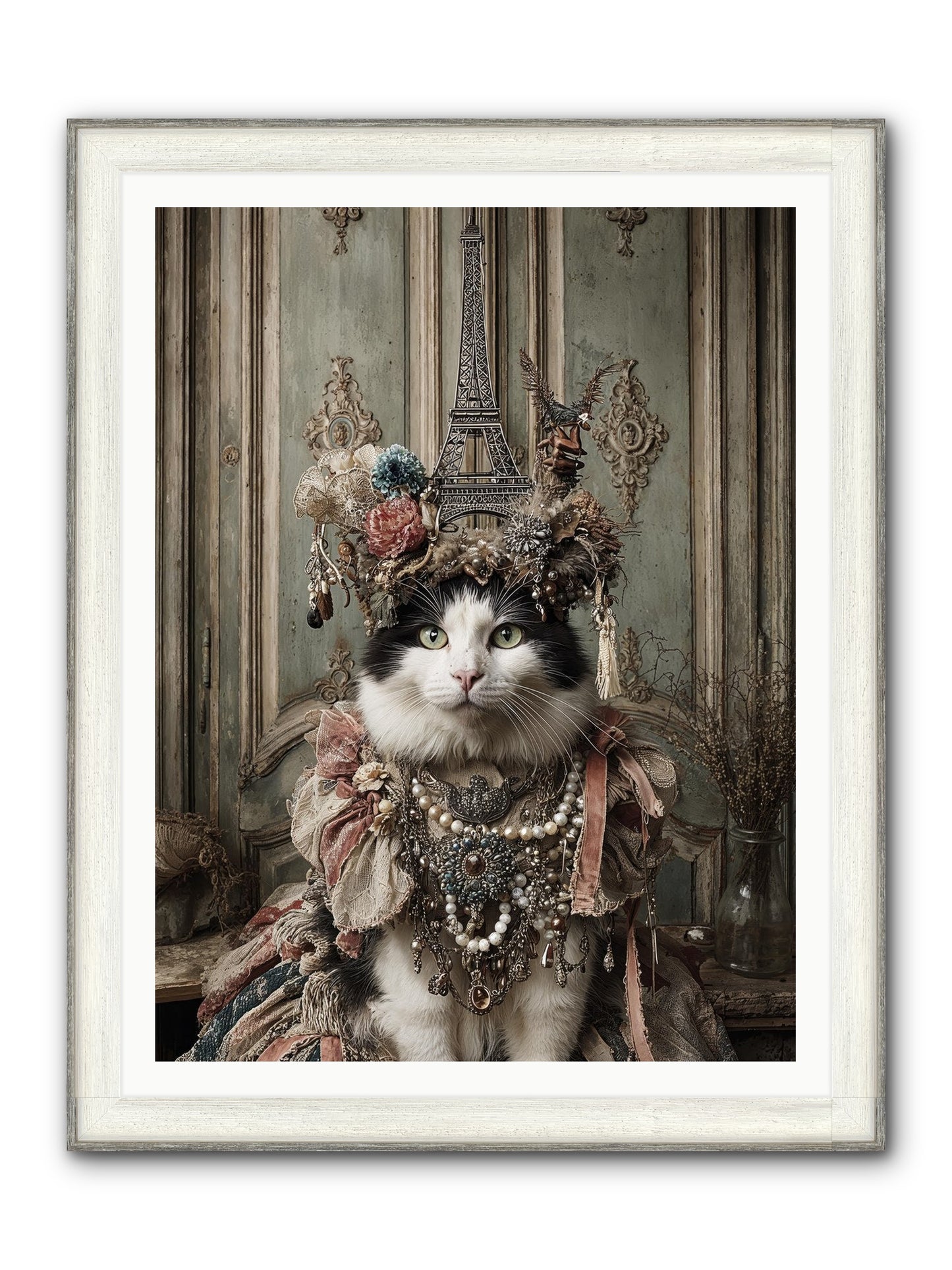 Miss Twill And The Lemon Parade Framed Print - Driftwood White 36x48