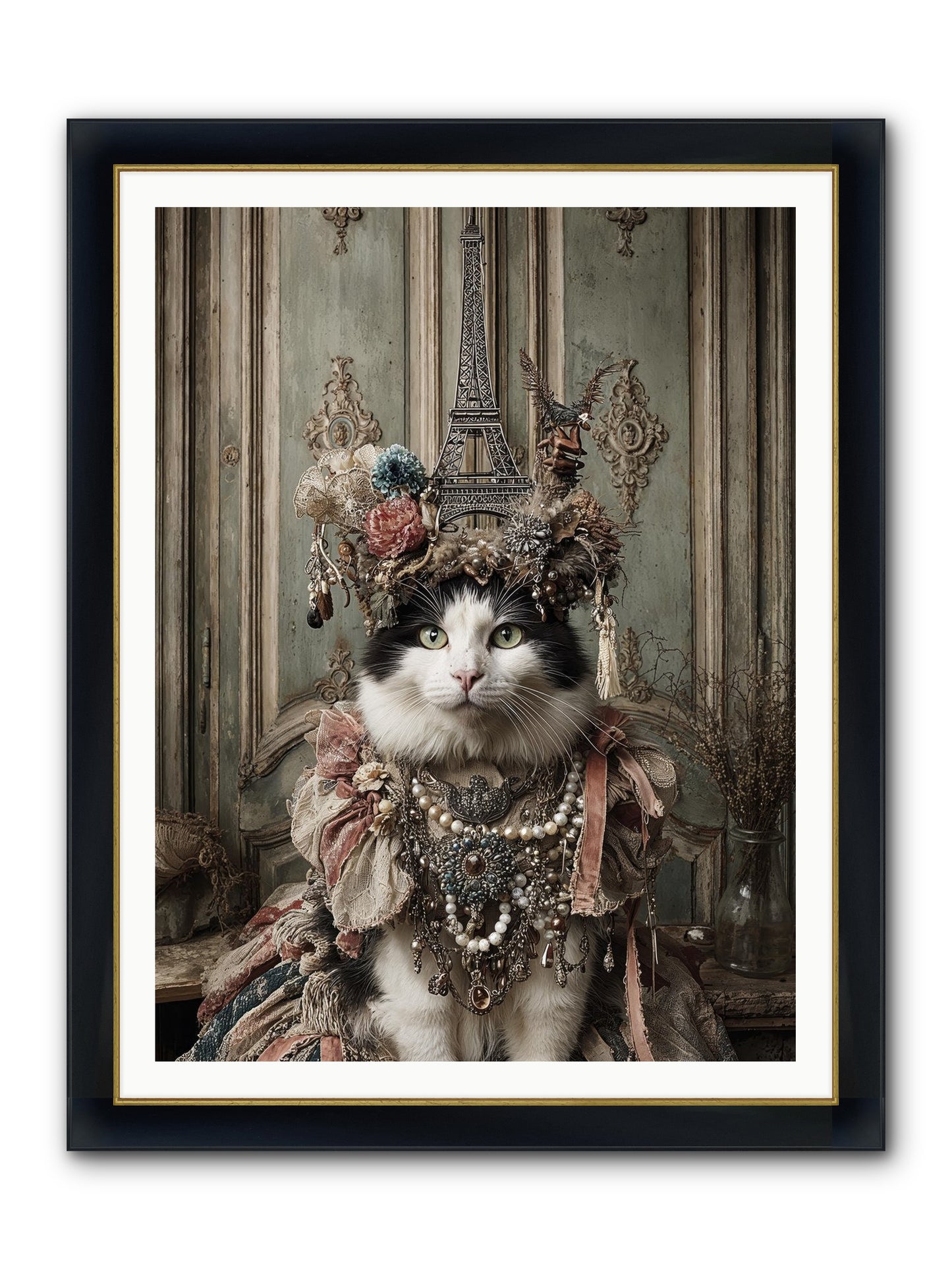 Miss Twill And The Lemon Parade Framed Print - Wide Black w/Gold 36x48