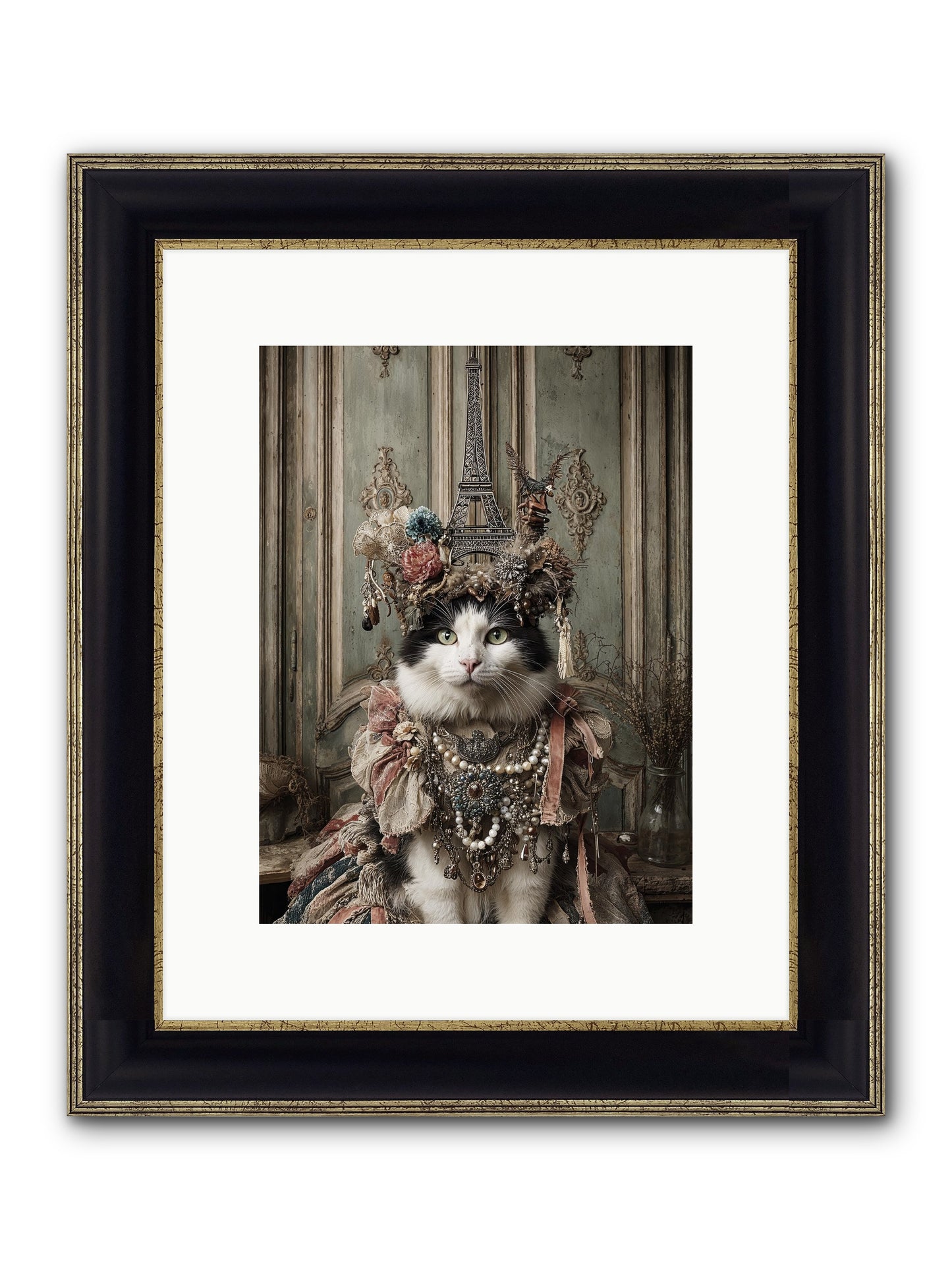 Miss Twill And The Lemon Parade Framed Print - Black & Gold 9x12