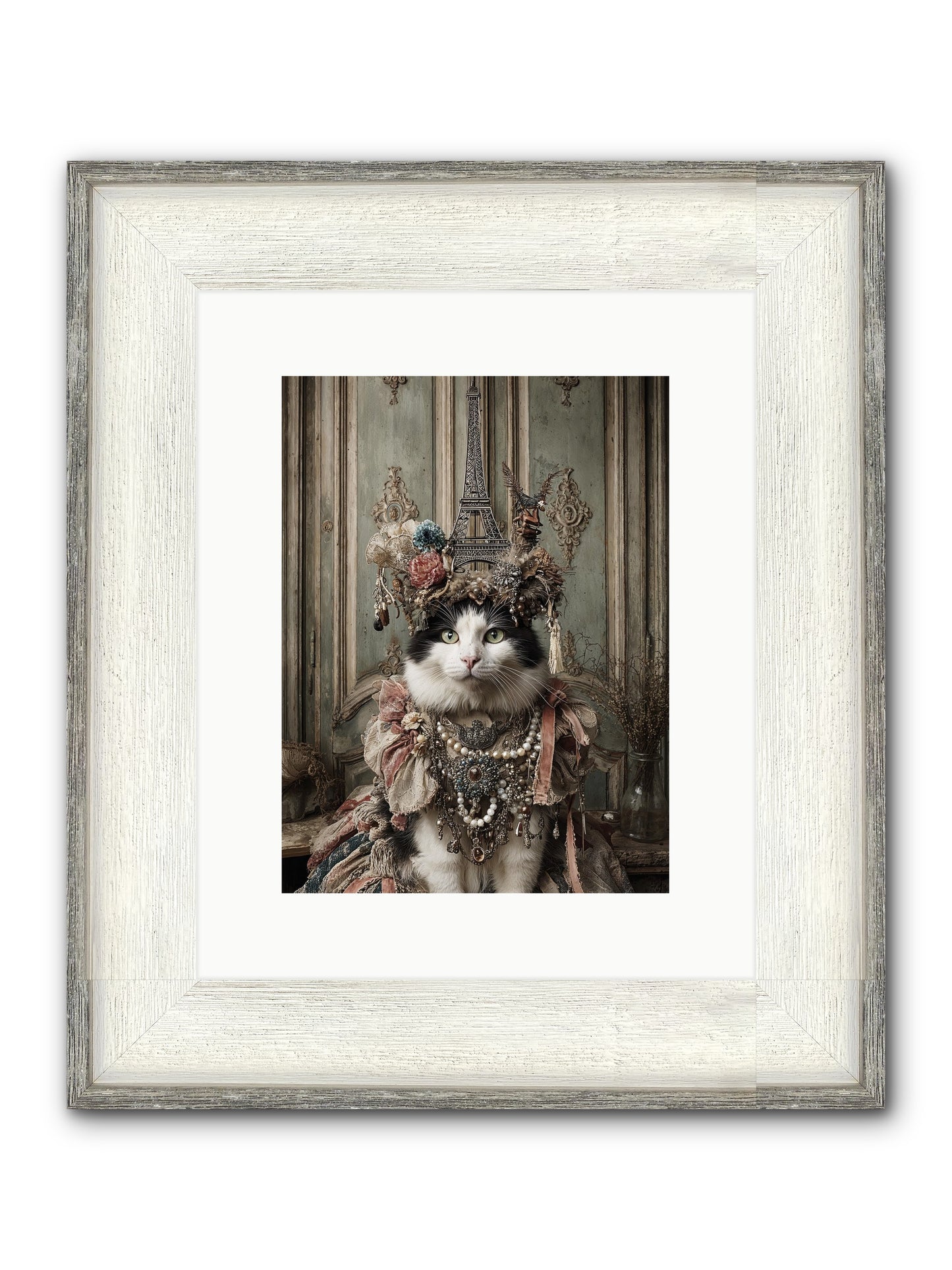 Miss Twill And The Lemon Parade Framed Print - Driftwood White 9x12