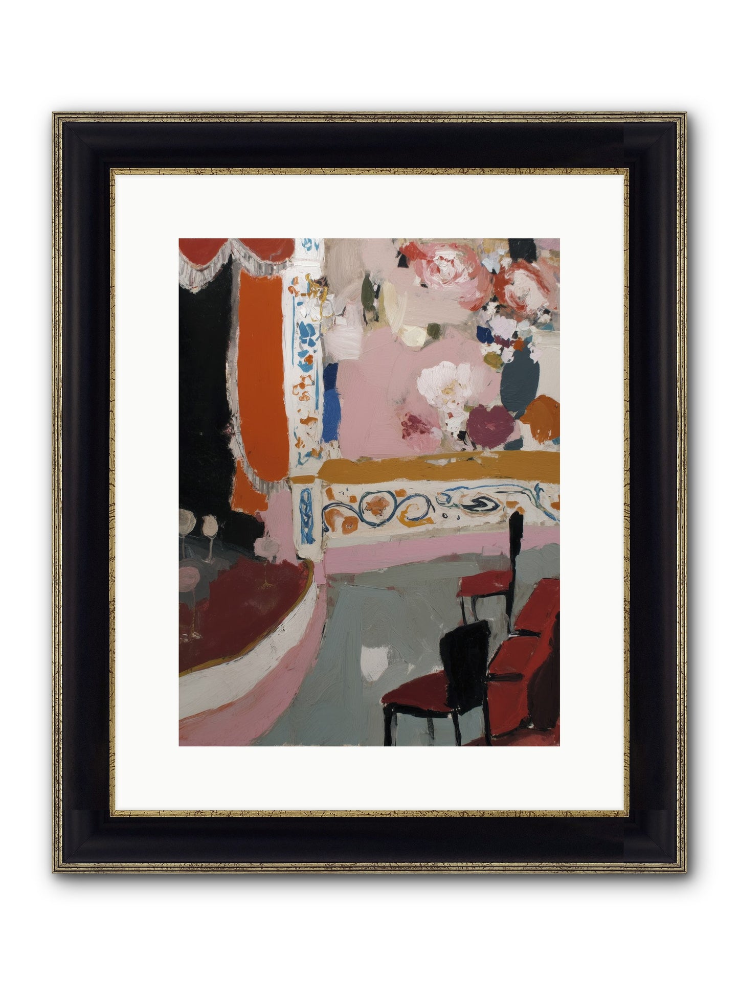 Missing Page Framed Print - Black & Gold 12x16