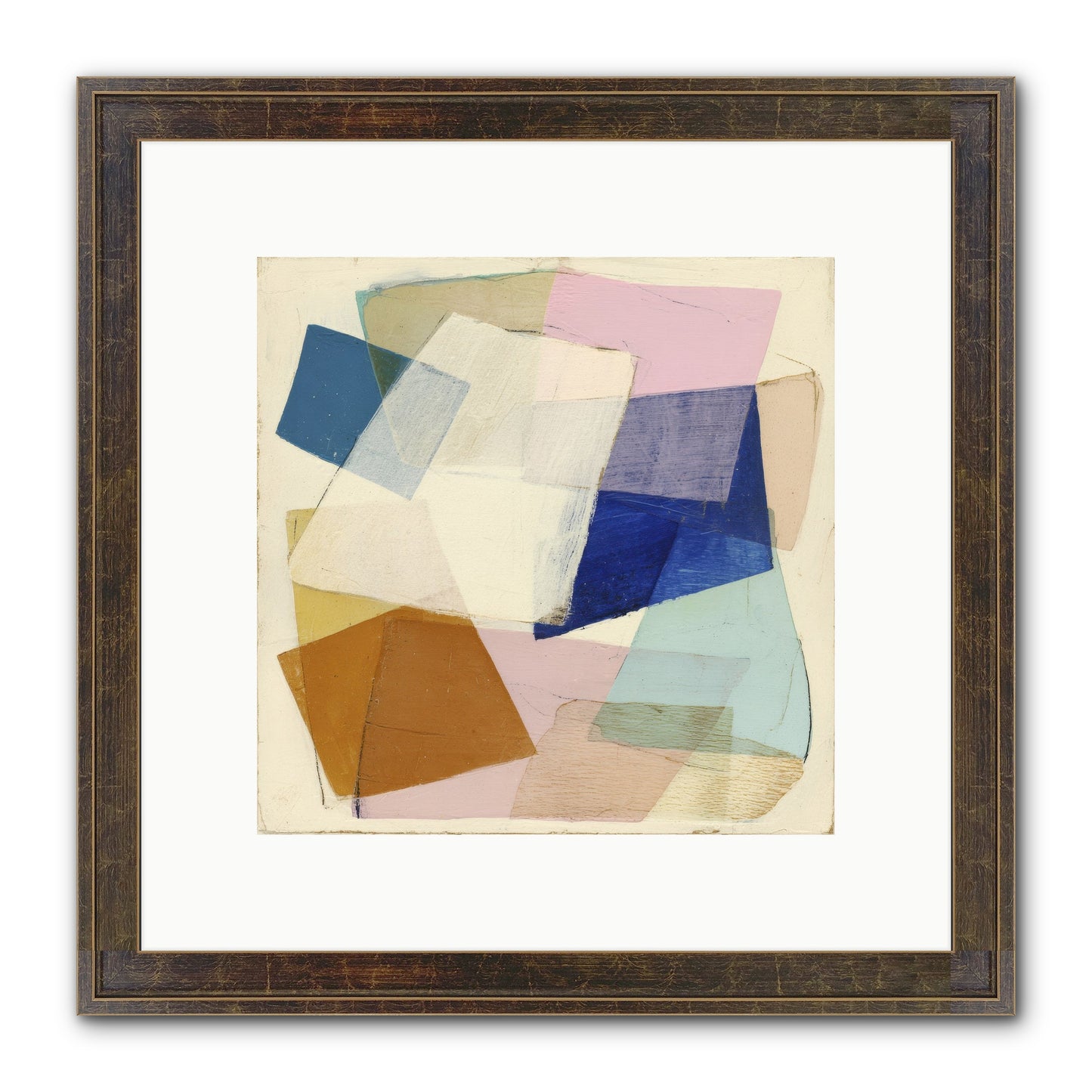 Misted Loom Framed Print - Slimwoods Black/Gold 10x10