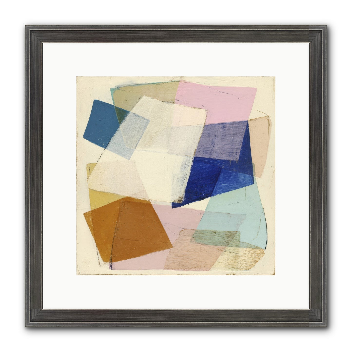 Misted Loom Framed Print - Slimwoods Black/Silver 12x12