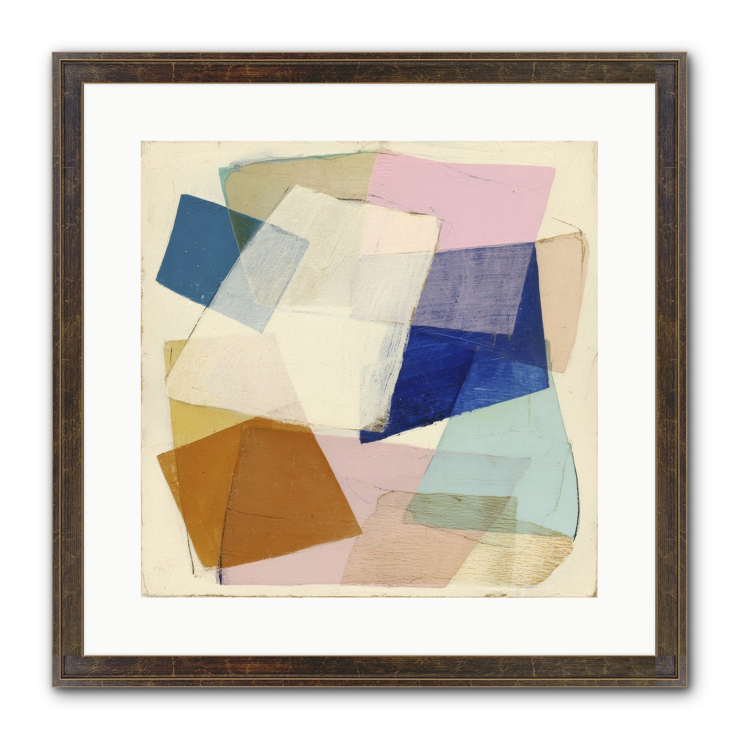 Misted Loom Framed Print - Slimwoods Black/Gold 16x16